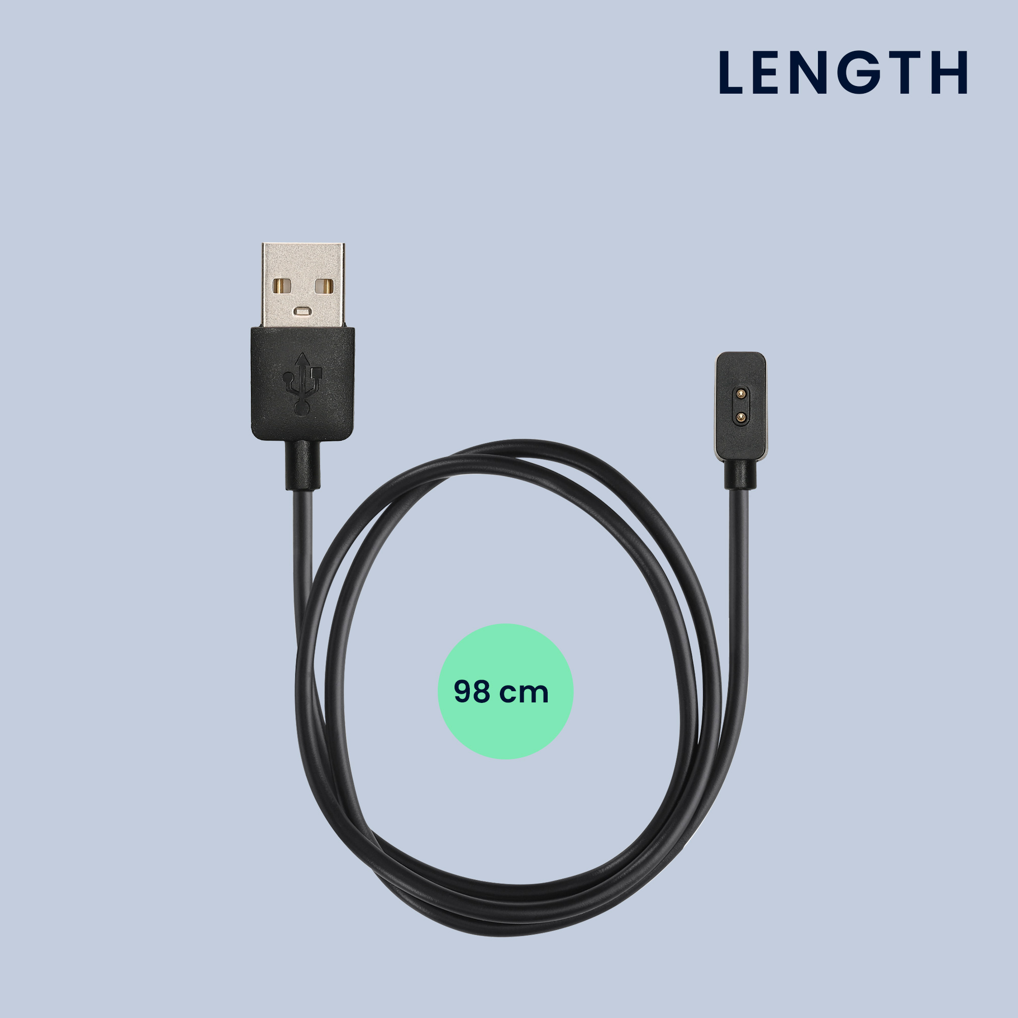 kwmobile nabíjecí kabel Redmi Watch 4 / Watch 3 Active / Lite / Smart - černá