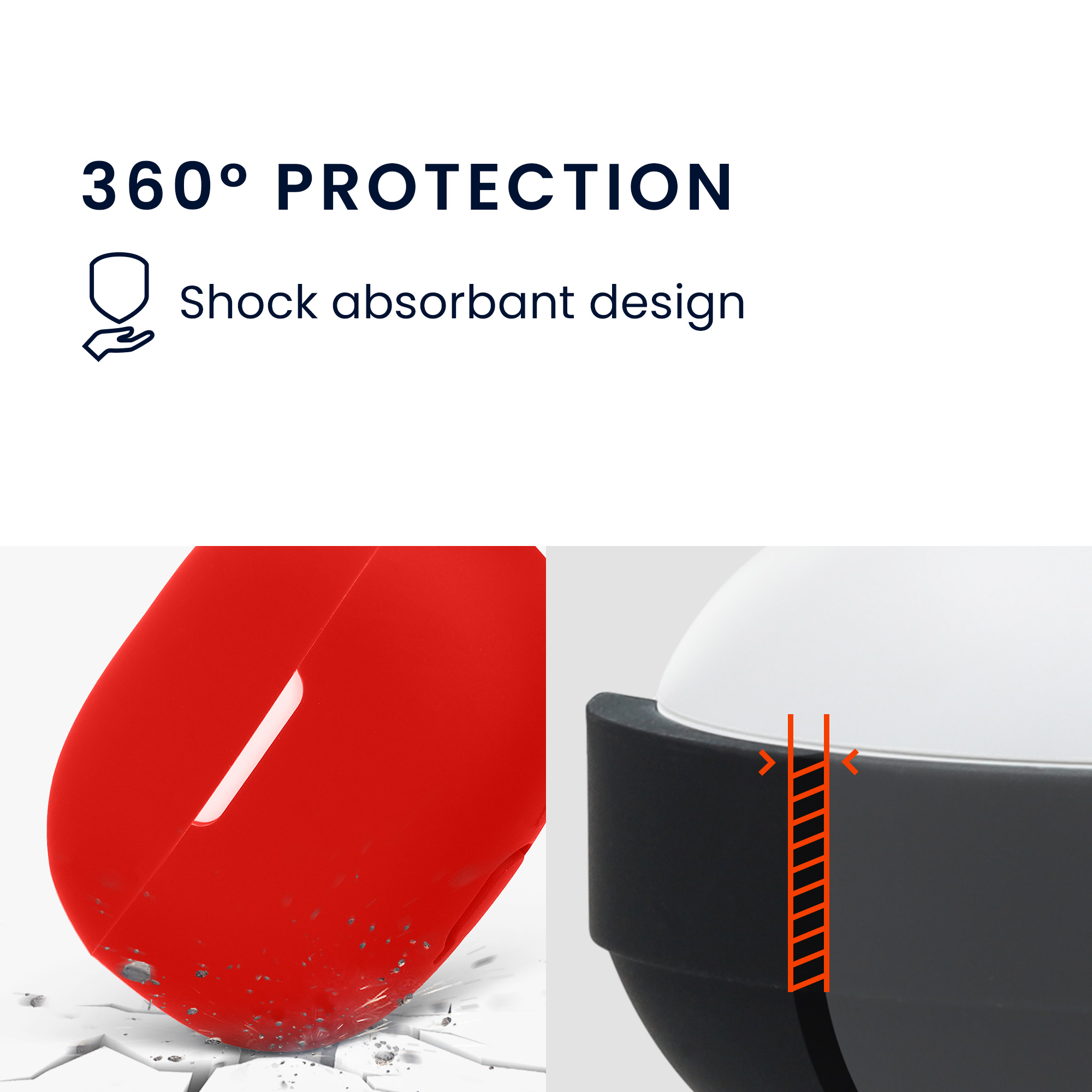 Silikonový obal nabíjecí pouzdro sluchátka Xiaomi Redmi Buds 5 Pro červená kwmobile