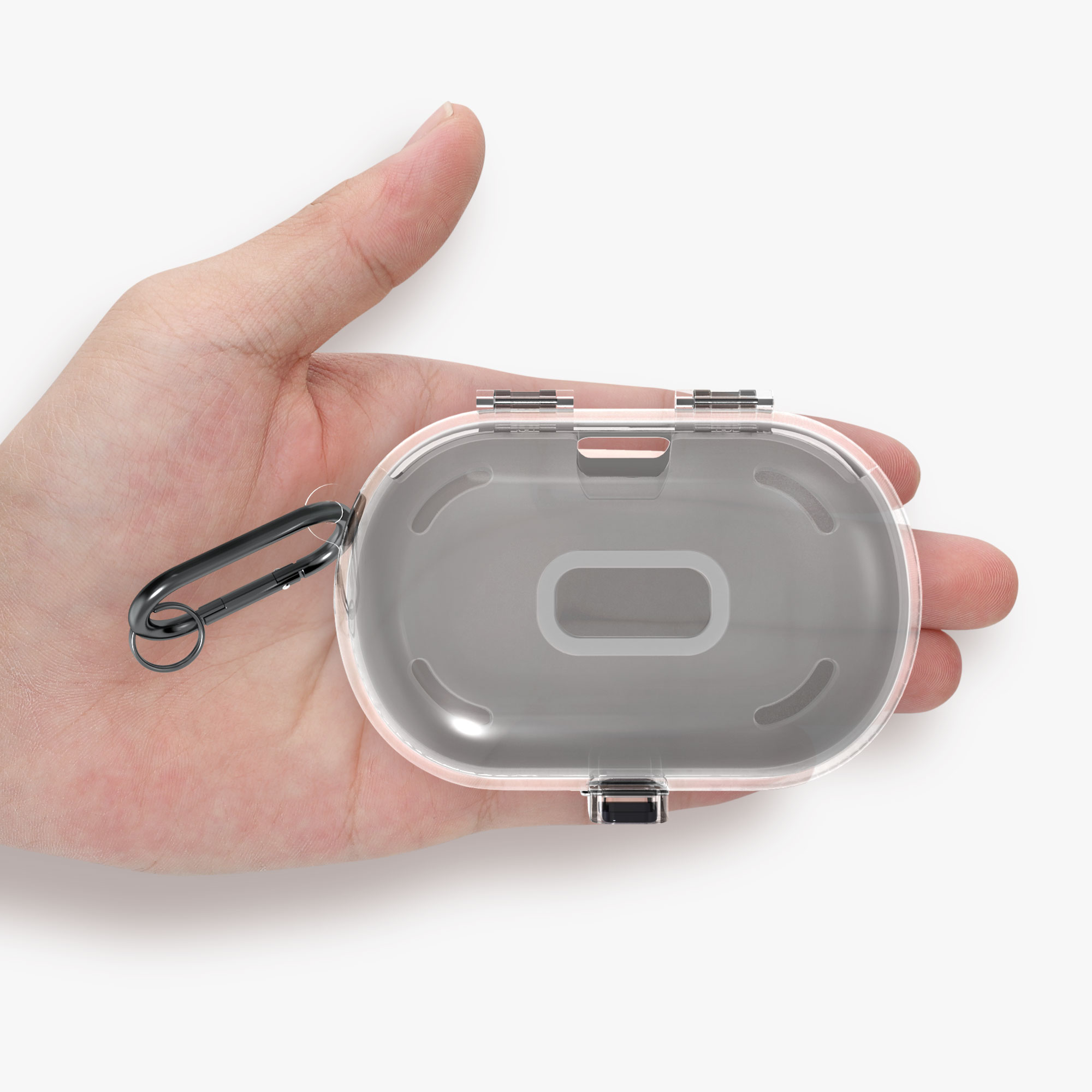 Pouzdro na sluchátka kwmobile pro TOZO Open Buds, transparentní