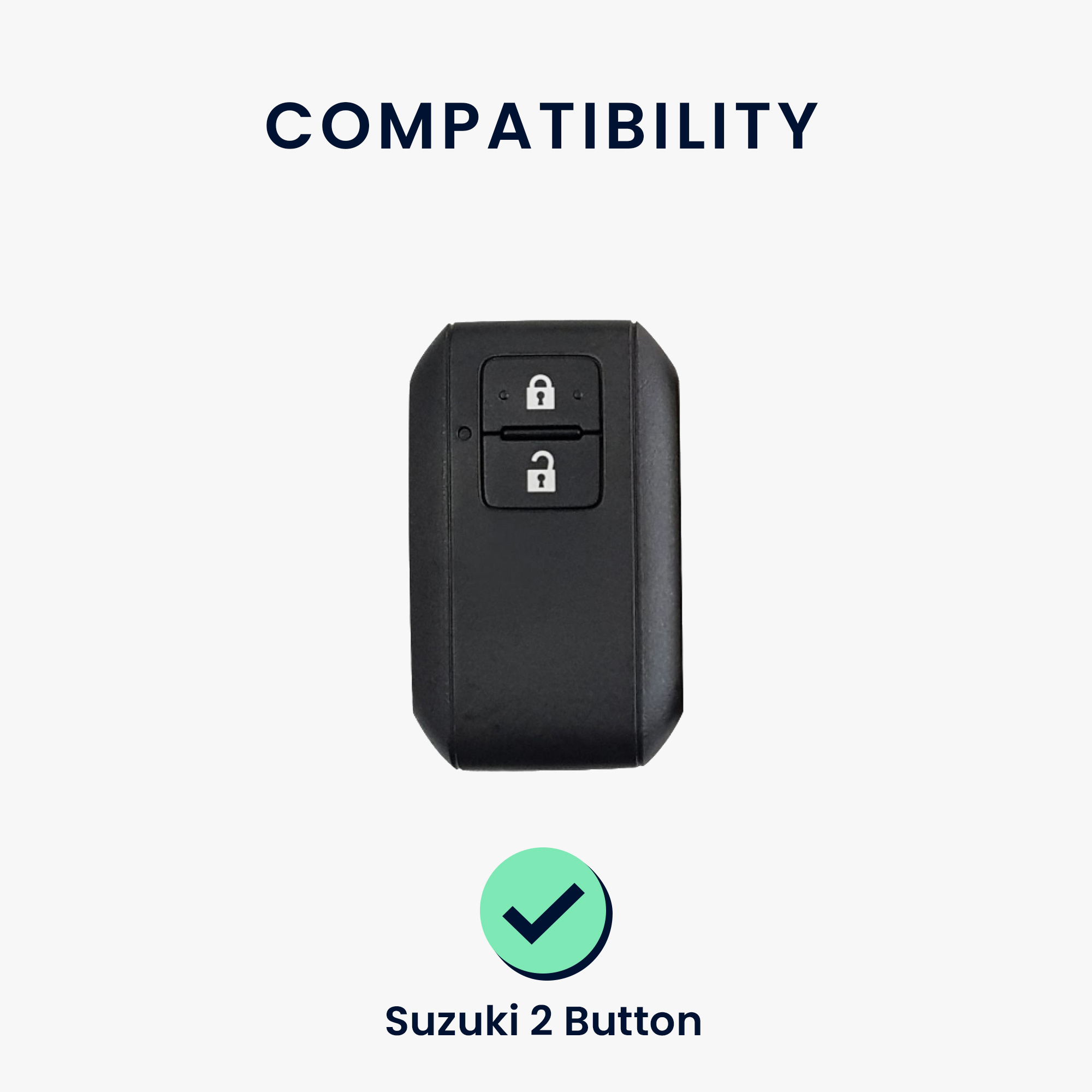 Pouzdro na klíč od auta Suzuki 2 Button Car Key kwmobile - červená / černá