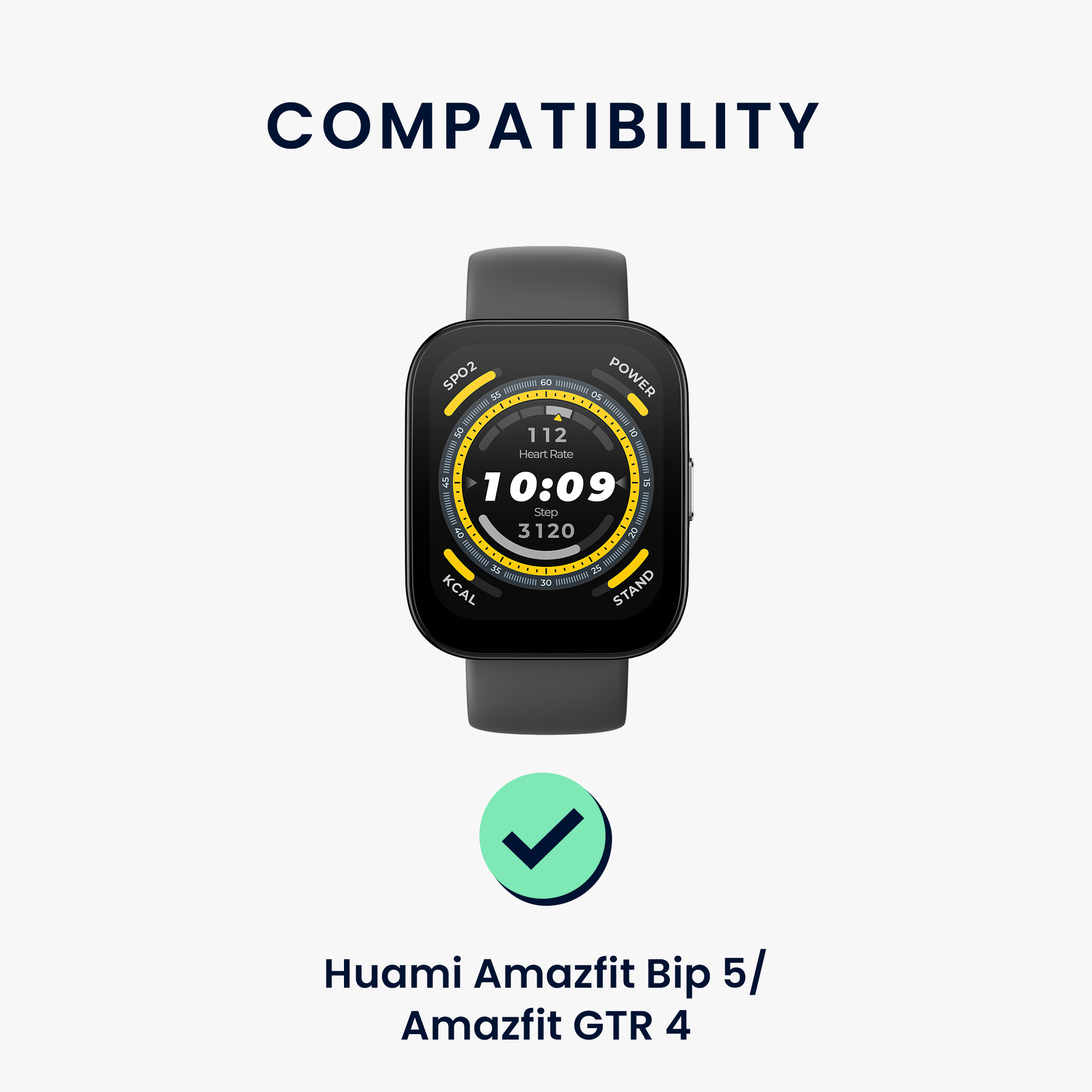 Řemínek 22mm Amazfit Bip 6/Bip 5 Unity/Bip 5/GTS 3/Balance 2... 22mm kwmobile nylon černý