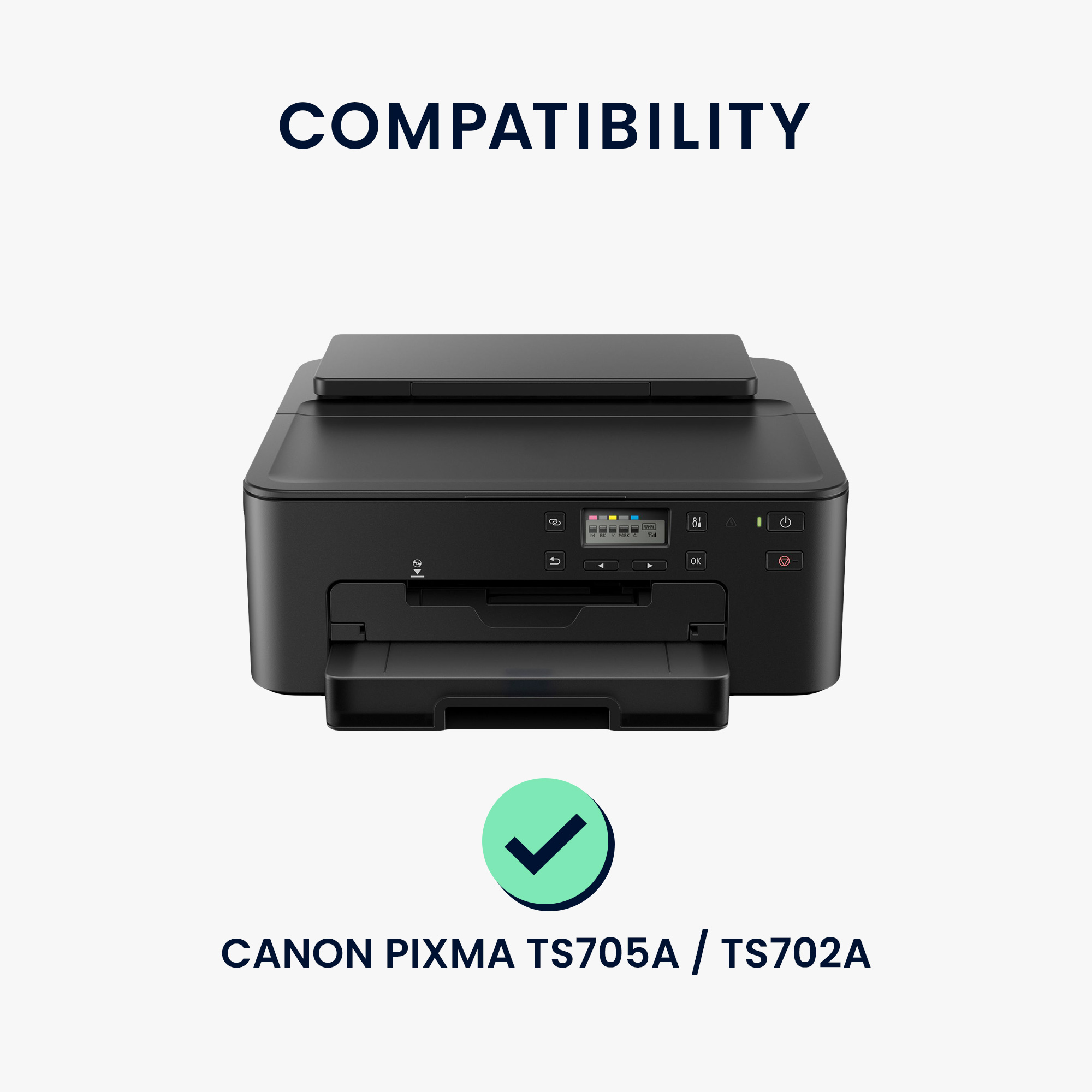 Ochranný obal Canon PIXMA TS705a kwmobile tmavě šedé
