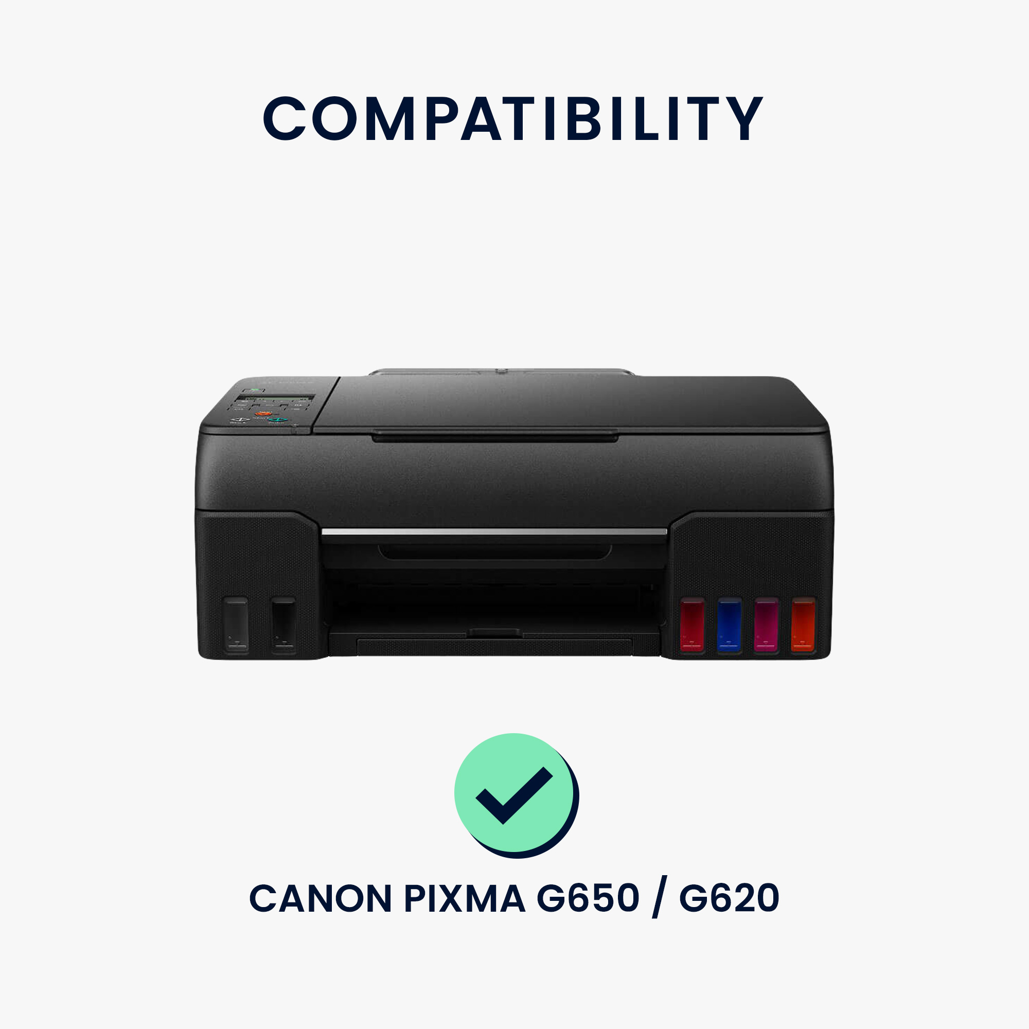 Ochranný obal Canon PIXMA G650 kwmobile tmavě šedé