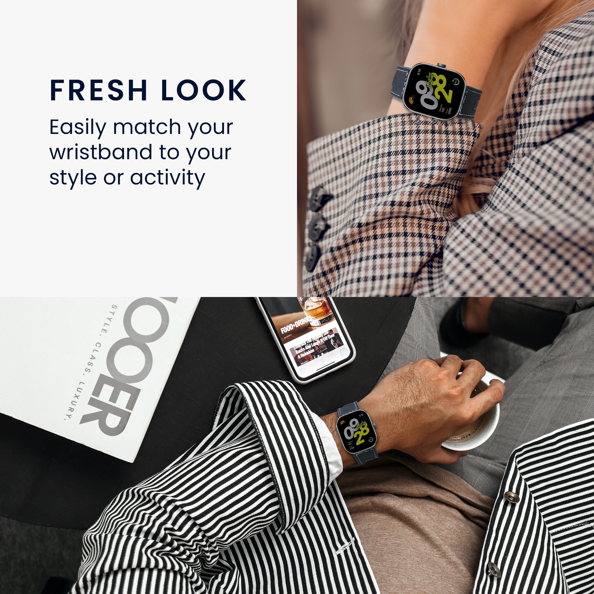 Řemínek kwmobile pro Xiaomi Mi Watch Color Sport / S1 Active - Tmavě modrá