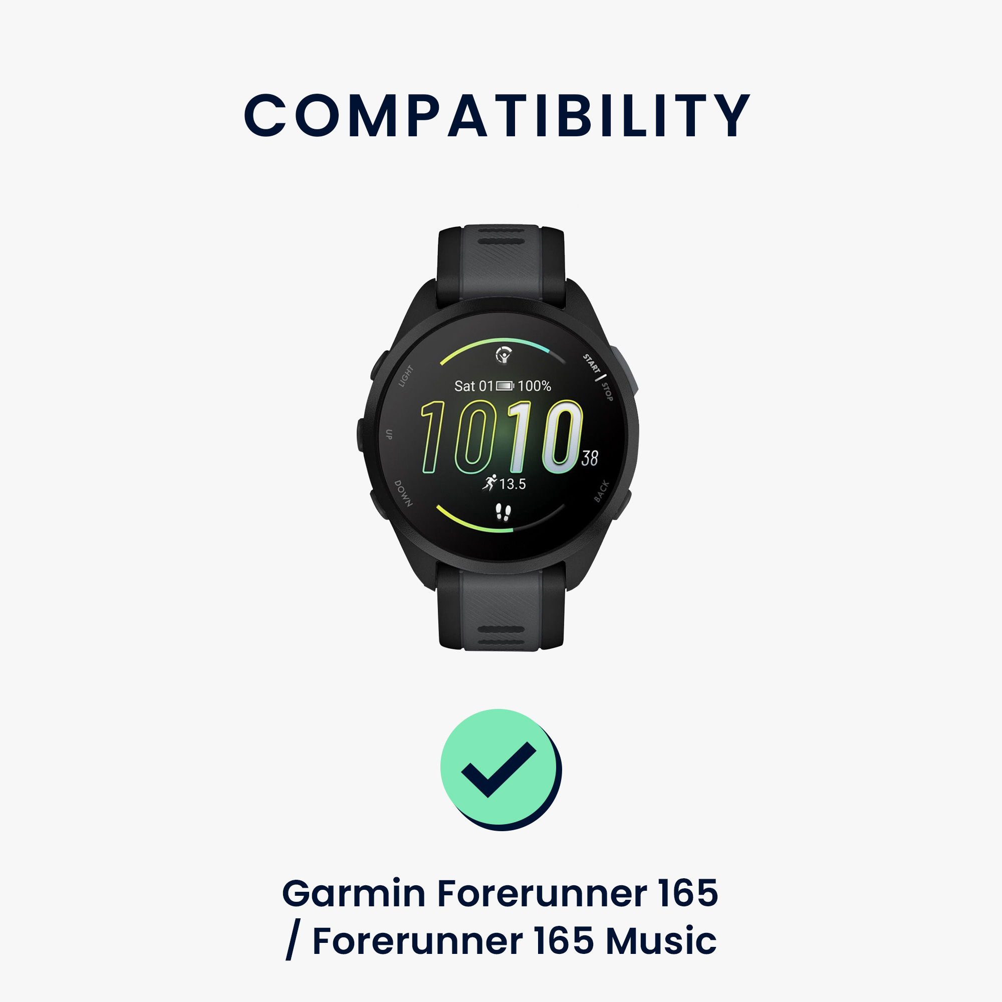 Řemínek Garmin Forerunner 165 / 165 Mu kwmobile silikon 2 ks vícebarevná
