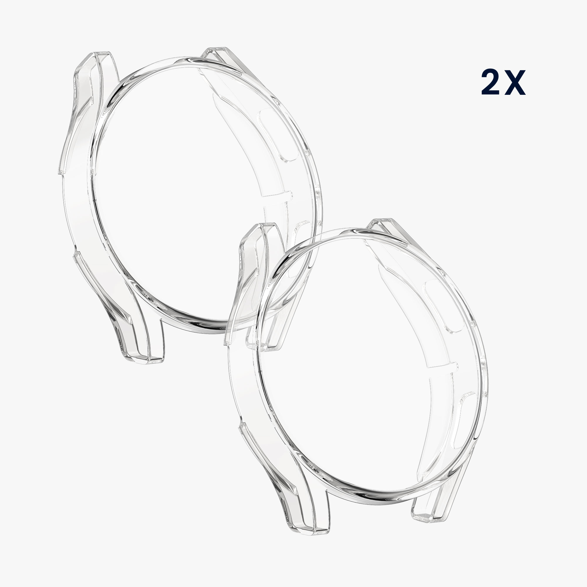 2x Ochranná fólie na hodinky Galaxy Watch FE 40mm kwmobile transparentní
