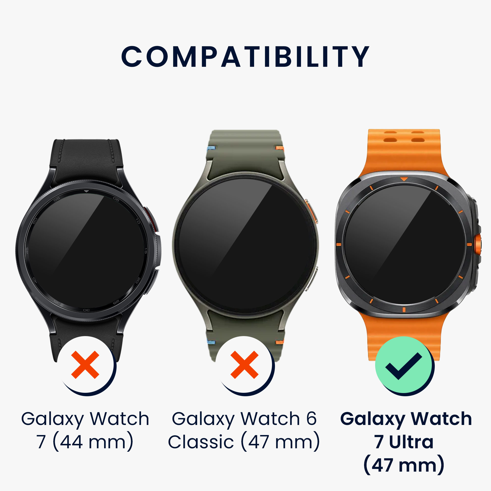 Ochranný rámeček na hodinky Galaxy Watch Ultra 47mm kwmobile černý/stříbrný