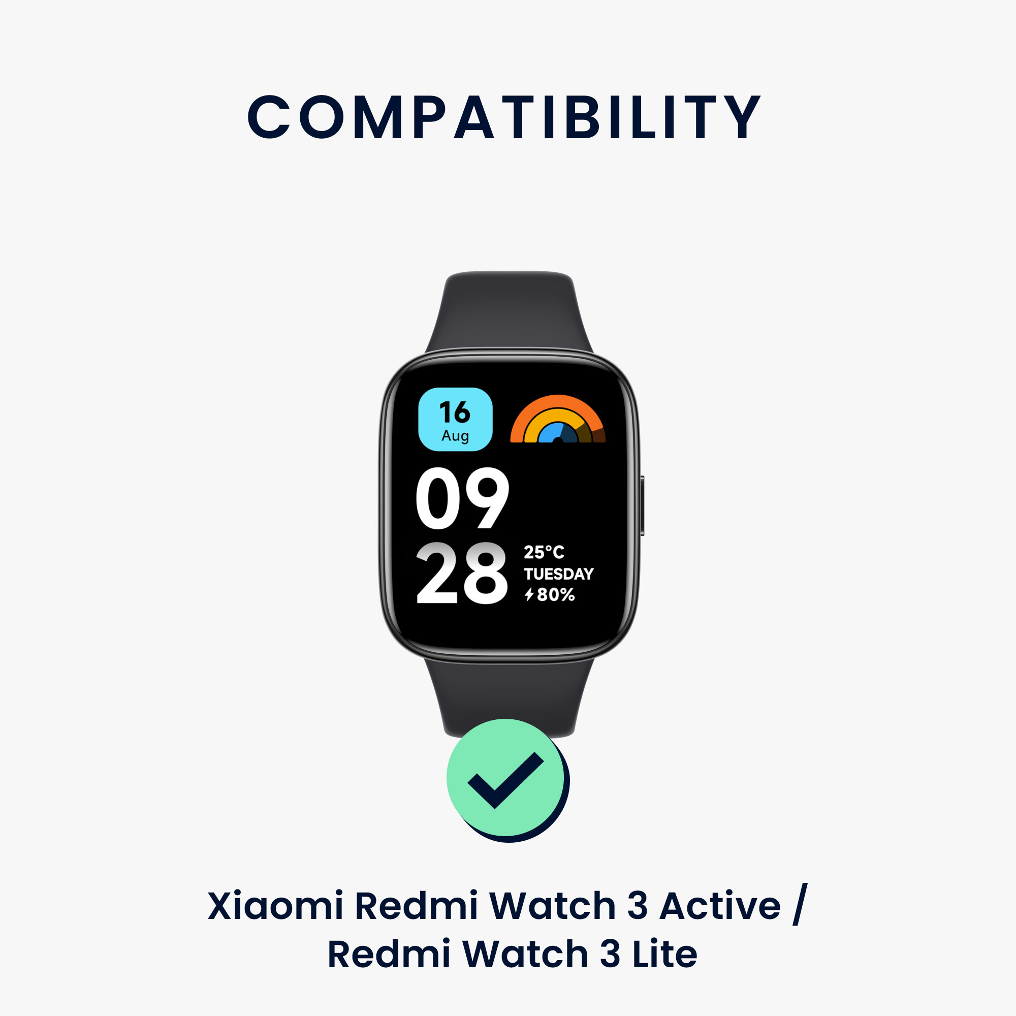 kwmobile řemínek k hodinkám Redmi Watch 3 Active / Redmi Watch 3 Lite