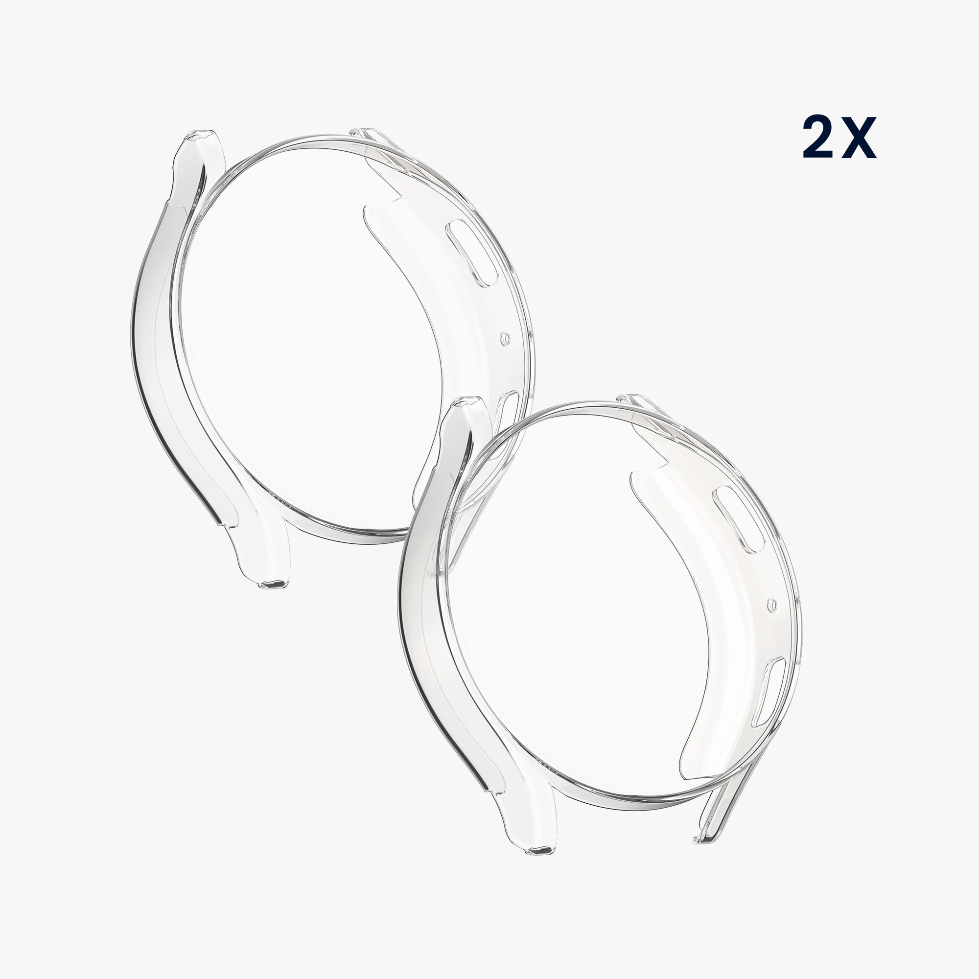 2x Ochranná fólie na hodinky Galaxy Watch 7 44mm kwmobile transparentní
