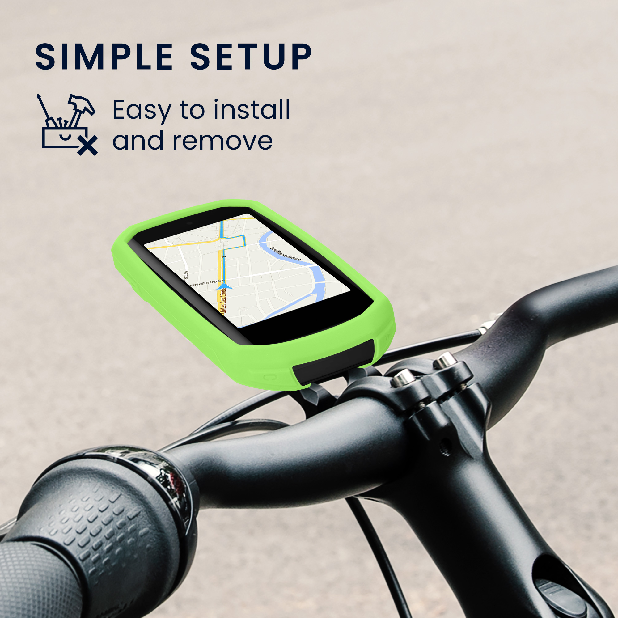 Silikonové pouzdro Garmin Edge 1050 kwmobile černý