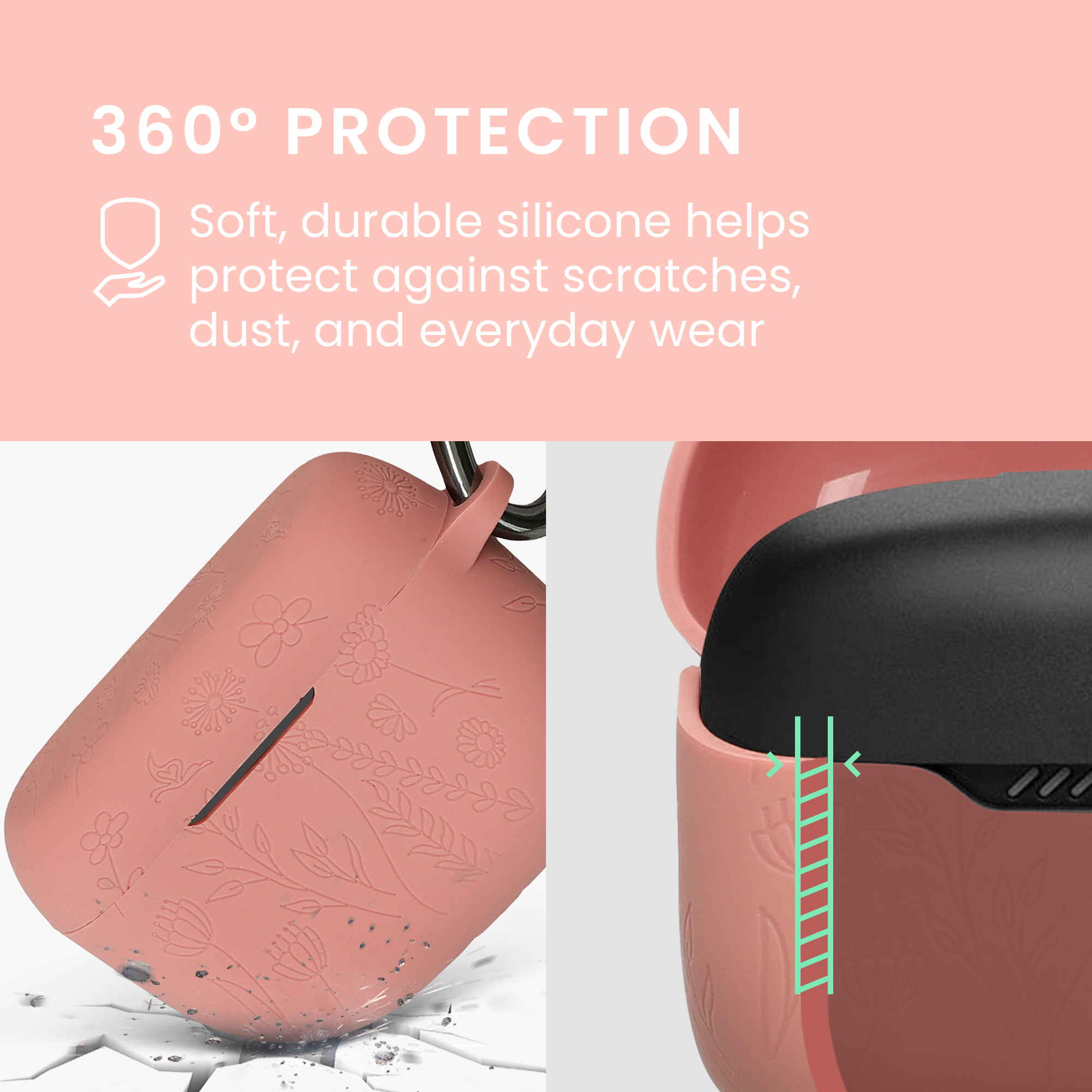 Silikonové cestovní pouzdro Jabra Elite 10 / E10 kwmobile embossed vícebarevná