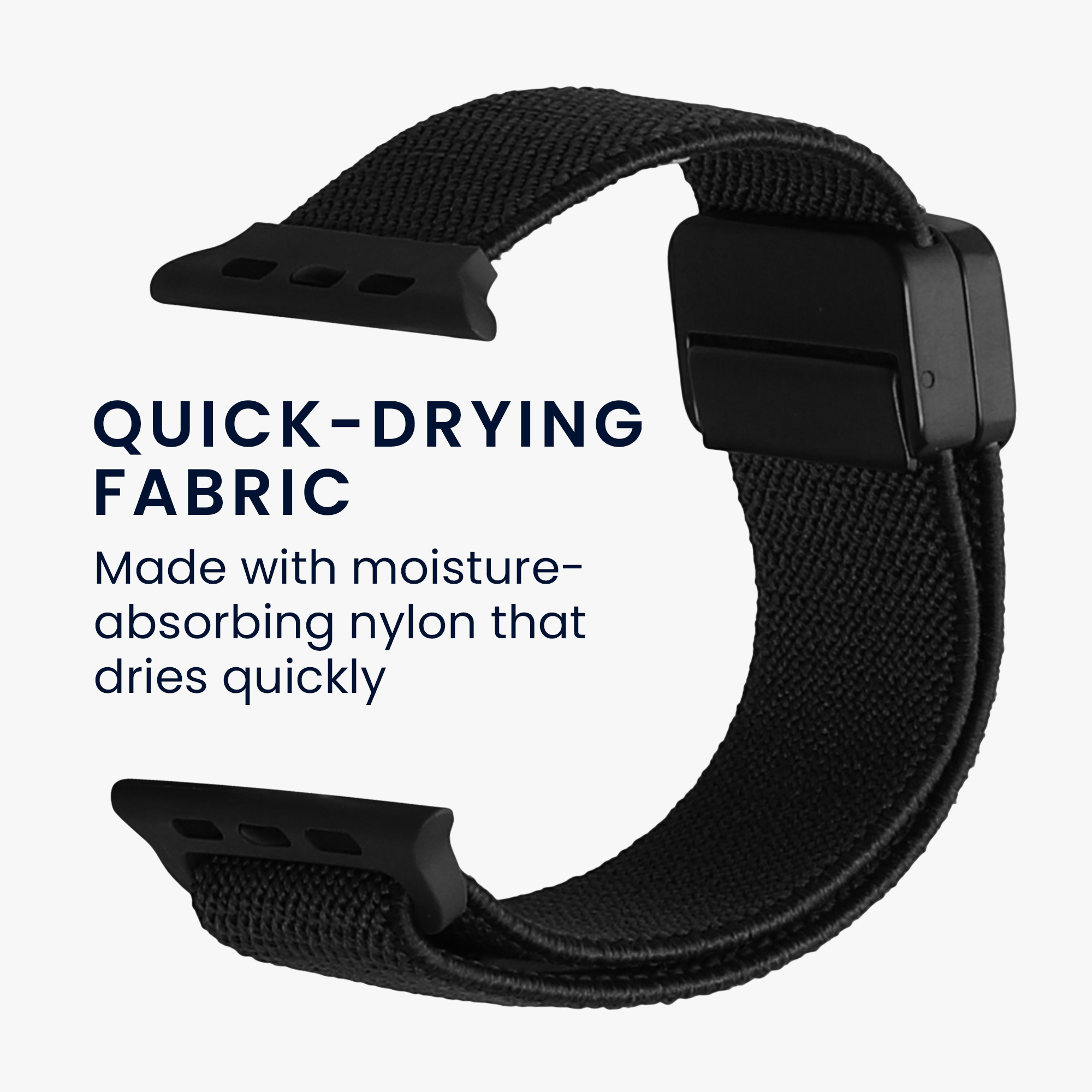 Řemínek na hodinky kwmobile nylonový pro Apple Watch SE 40mm Apple Watch 9/8/7/6/5/4/3 40mm, černá