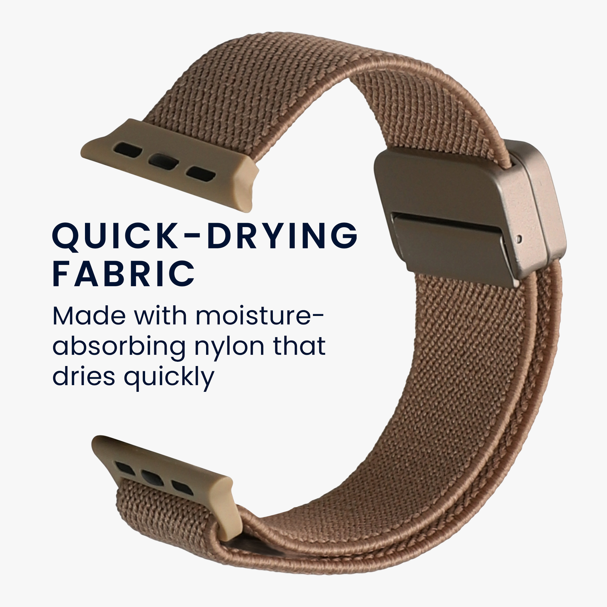 Řemínek na hodinky kwmobile nylonový pro Apple Watch SE 40mm Apple Watch 9/8/7/6/5/4/3 40mm, béžová