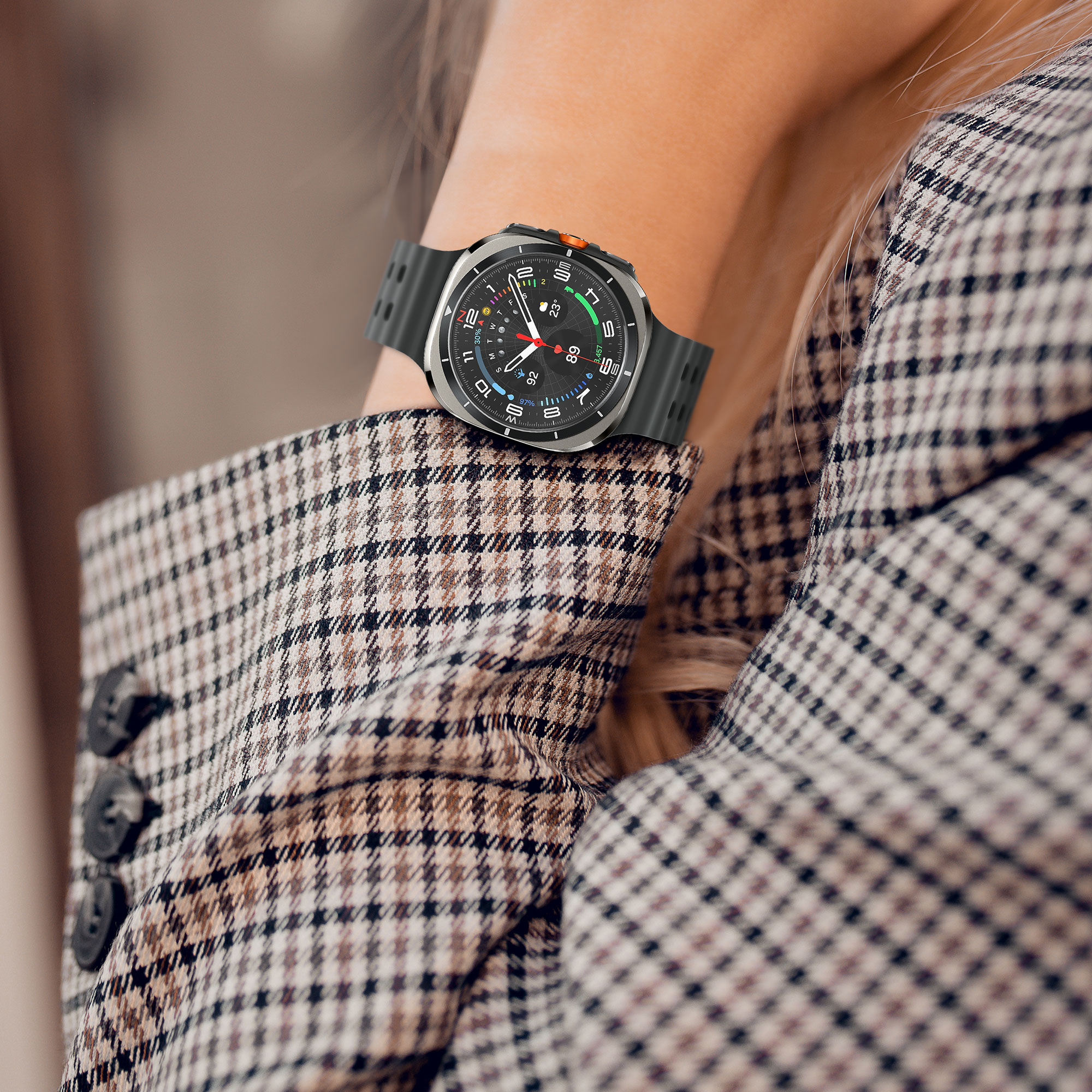 2x Ochranné sklo na hodinky Galaxy Watch 7 Ultra kwmobile transparentní