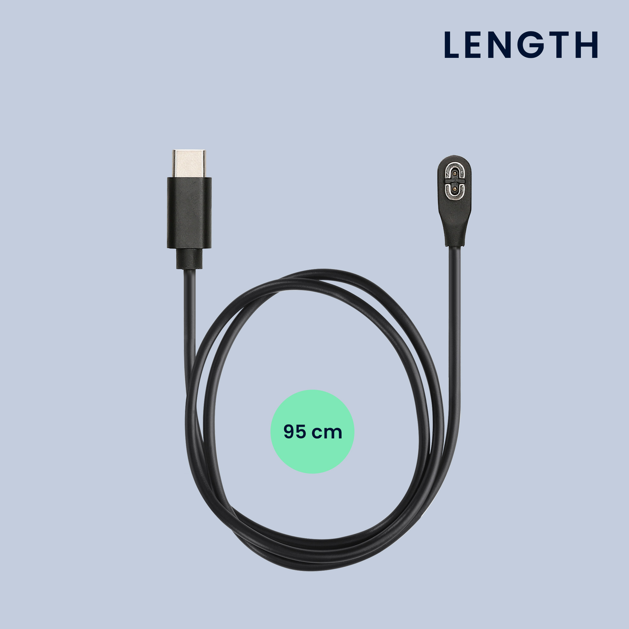 Nabíjecí kabel Shokz Aeropex AS800 / OpenRun / OpenRun Pro Mini / OpenComm ASC100SG kwmobile USB-C černý