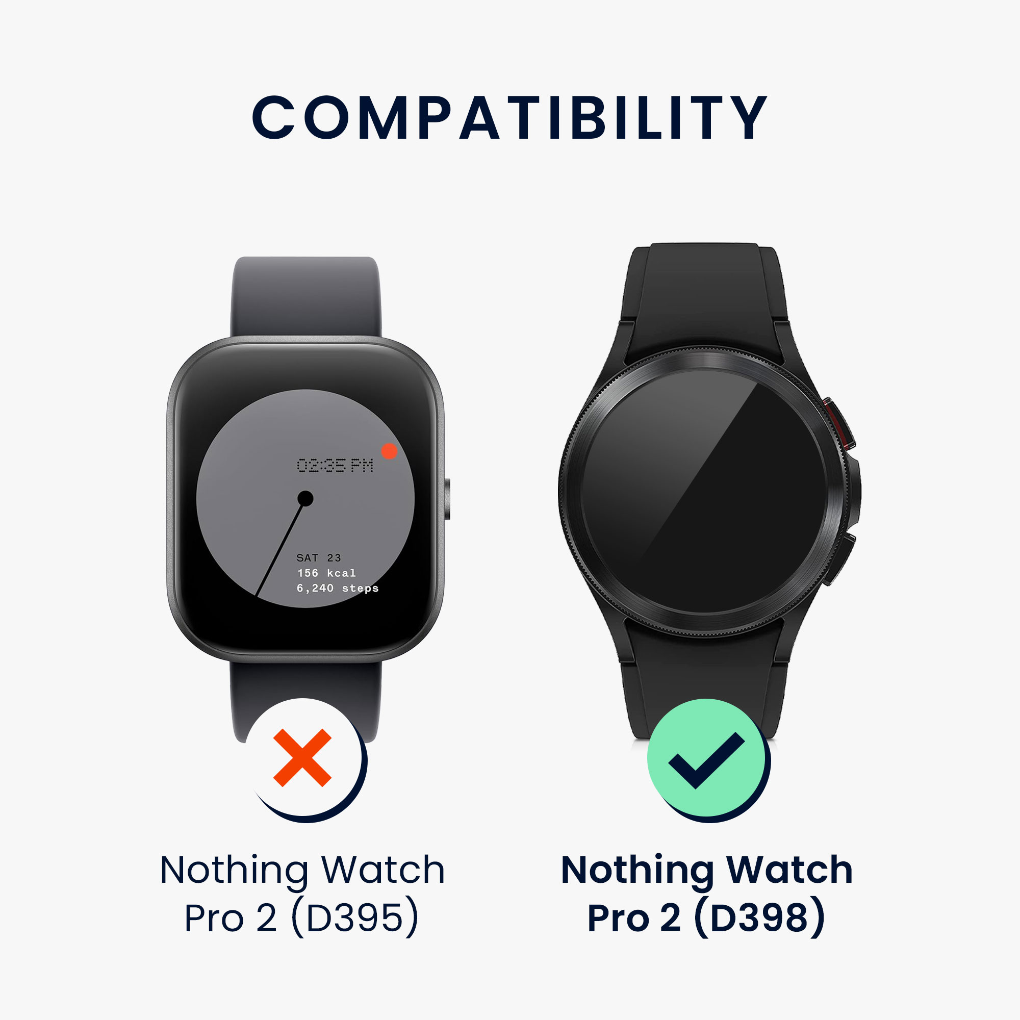 Ochranný rámeček CMF Watch Pro 2 kwmobile stříbrno-zelené