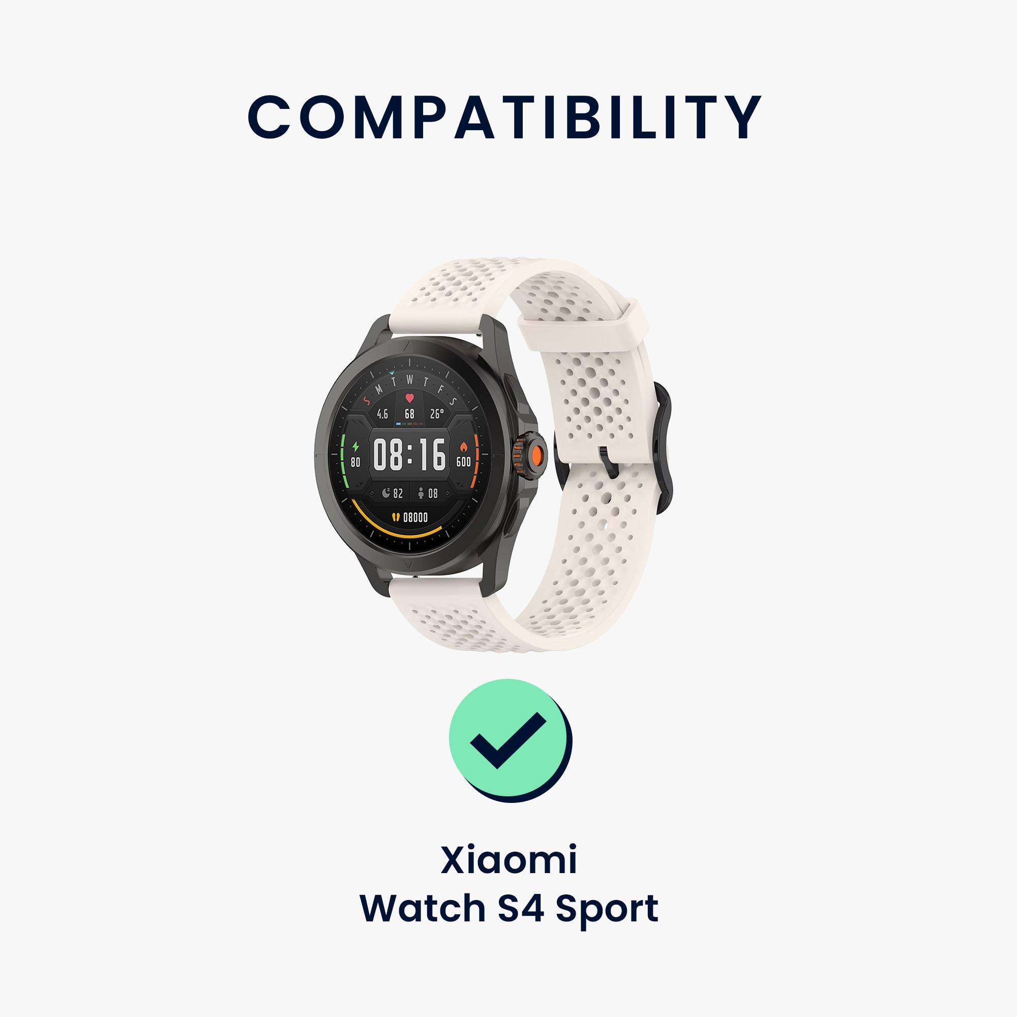 Nabíjecí kabel kwmobile pro Xiaomi Watch S4 Sport, černá