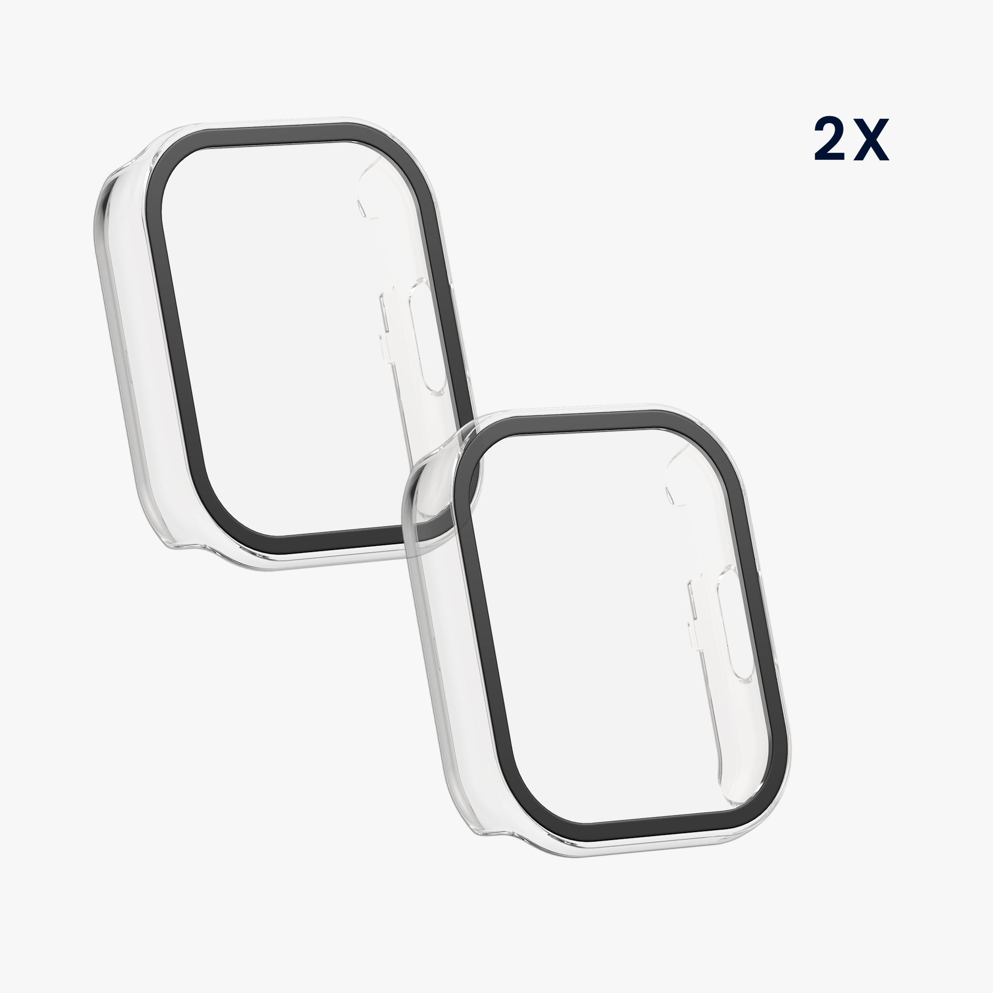 kwmobile ochranný kryt s tvrzeným sklem Redmi Watch 5 Lite - transparentní