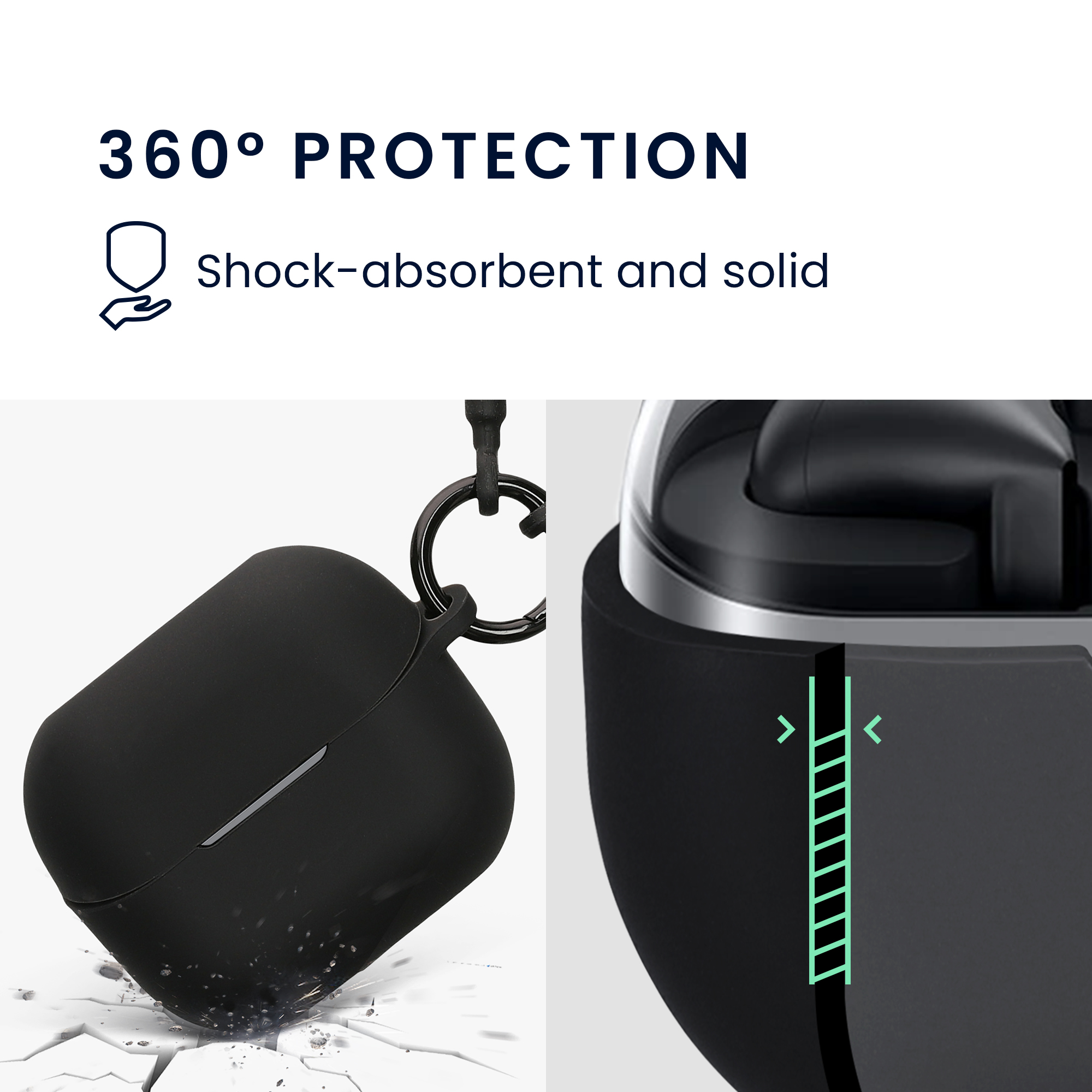 Kryt na sluchátka Samsung Galaxy Buds 3 / Galaxy Buds 3 Pro kwmobile TPU černý