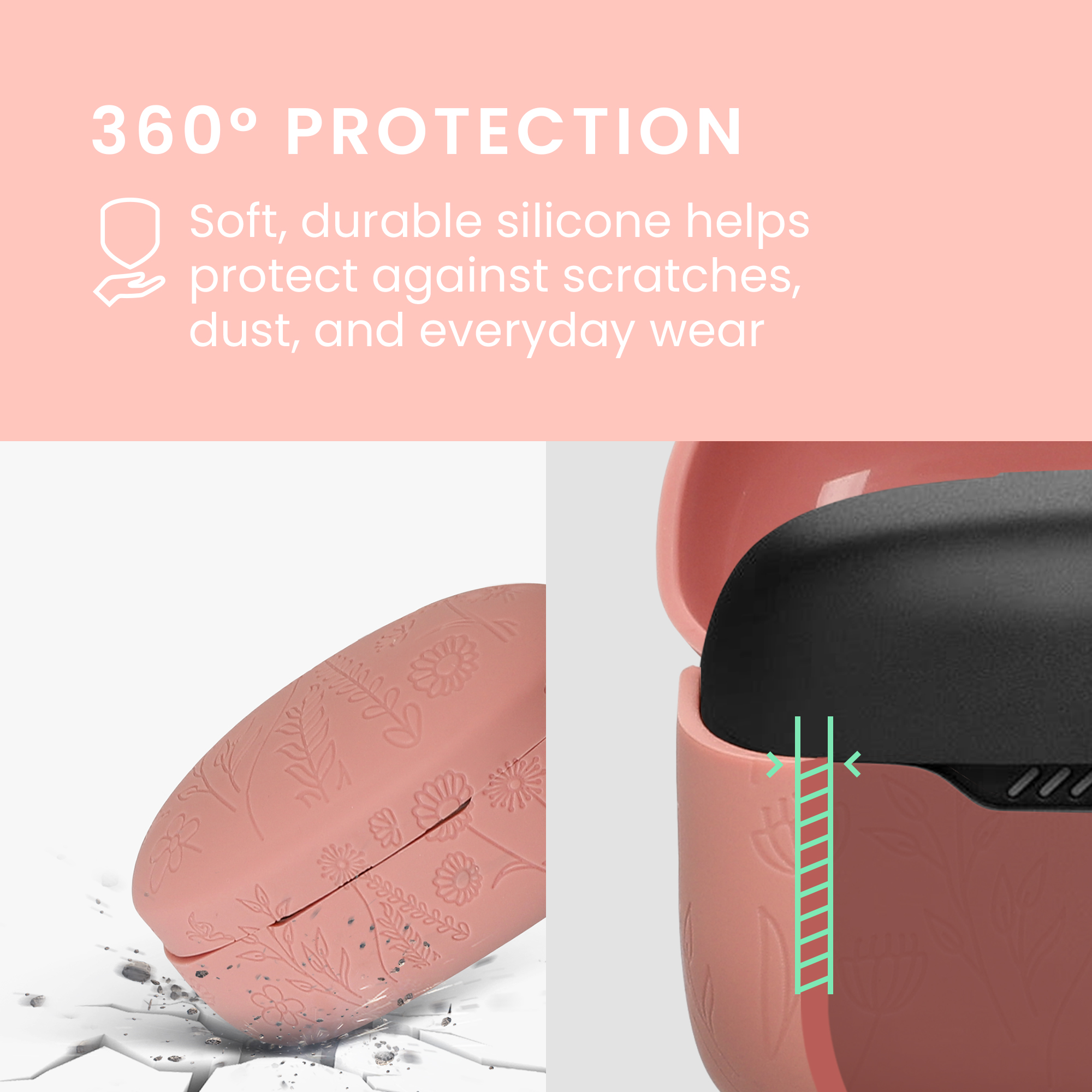 Pouzdro kwmobile pro Anker Soundcore Life P2 mini Case, Cover Embossed Pattern