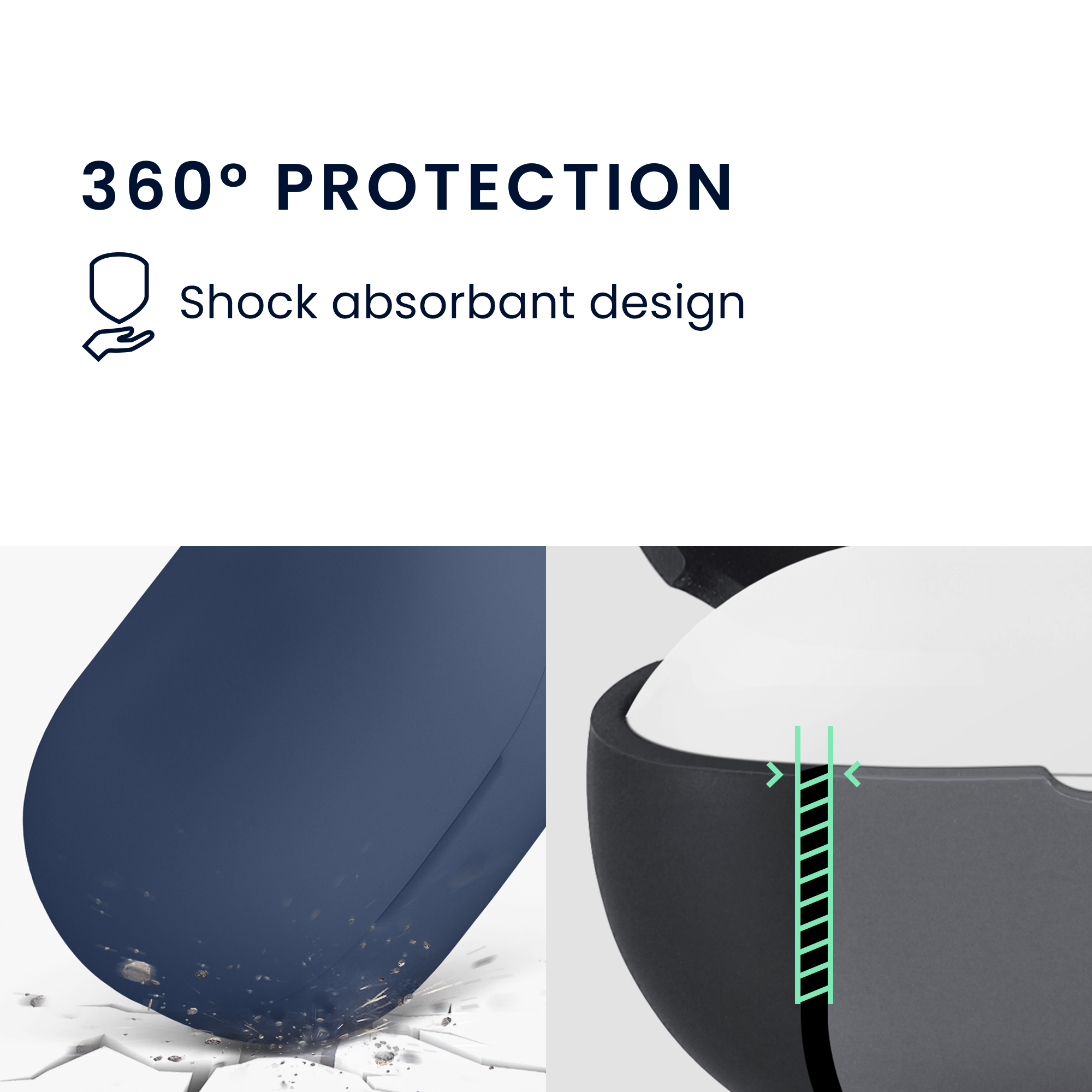 Silikonový obal nabíjecí pouzdro sluchátka Bose QuietComfort Earbuds modrá kwmobile