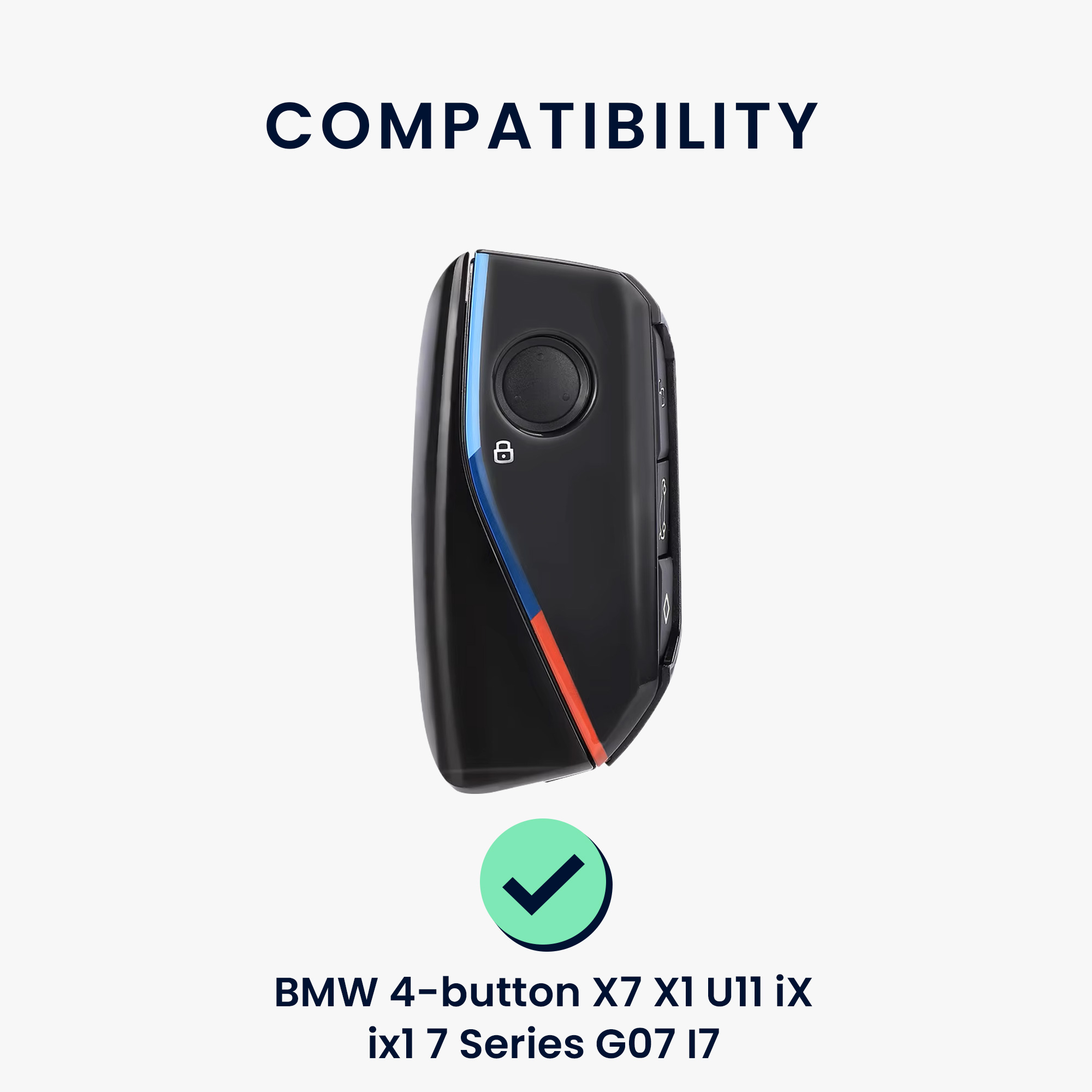 Tpu pouzdro na klíč od auta BMW X7/X1/iX 4 tlačítka protiskluzové černo-žluté