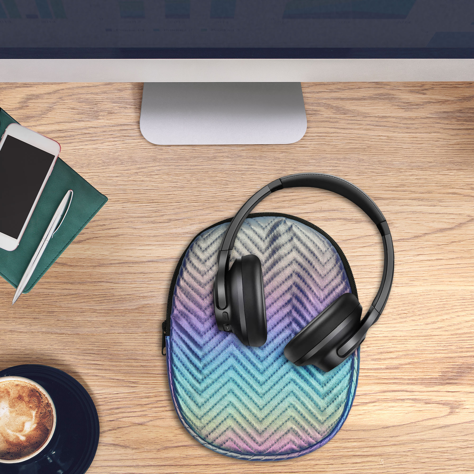 Pouzdro na sluchátka Anker Soundcore Q20i kwmobile - vícebarevná
