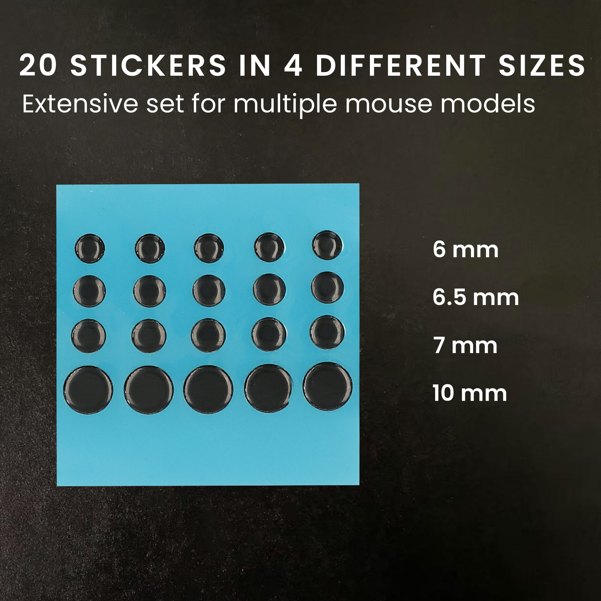 Kluzáky pro myš kwmobile Universal - 20 ks