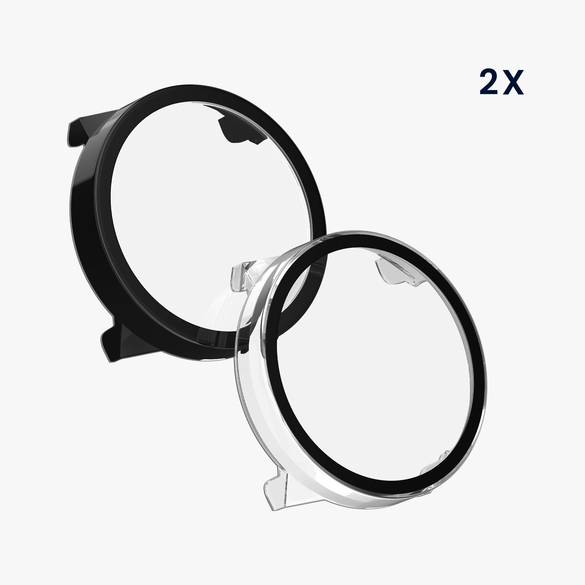2 ks Ochranný kryt na hodinky kwmobile pro Suunto Vertical - transparentní / černá