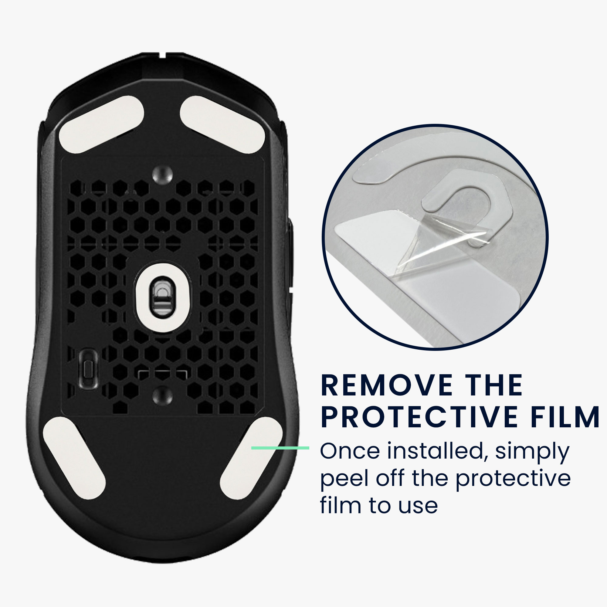 Náhradní kluzáky myš Kingston Pulsefire Haste 2 Computer Mouse Skates Sticker teflon kwmobile
