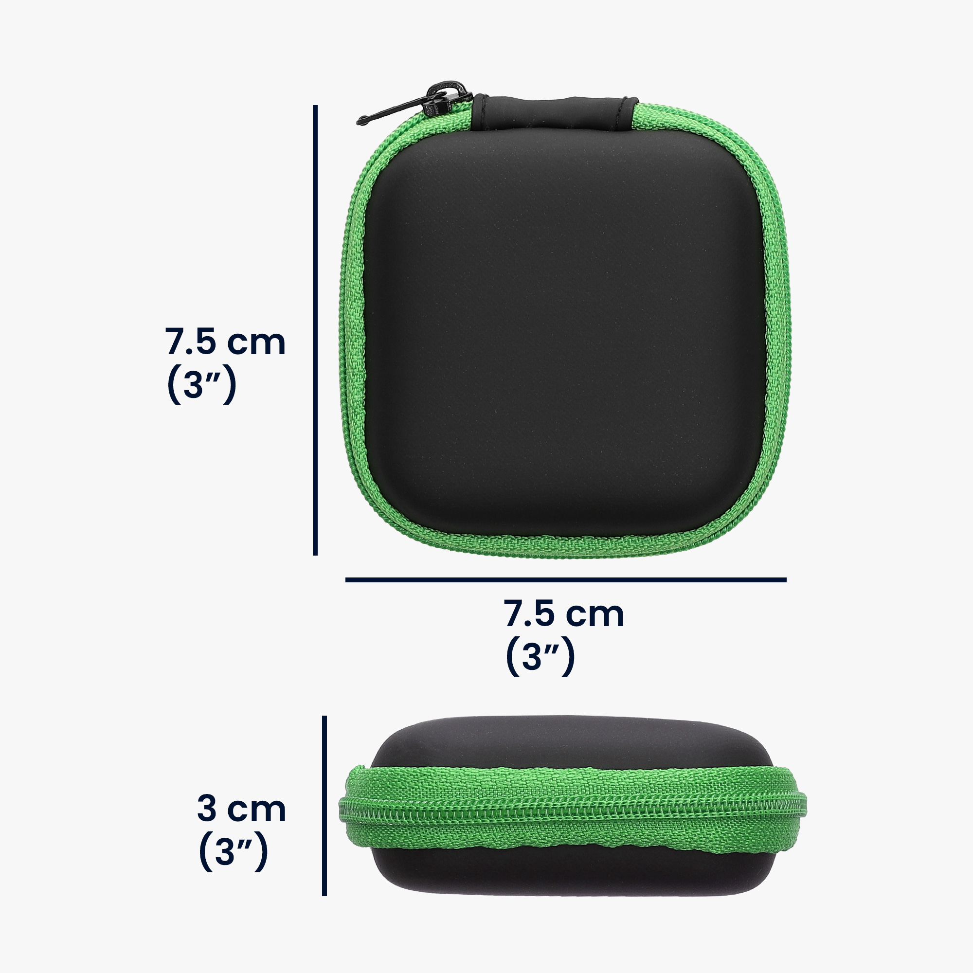 Pouzdro na sluchátka kwmobile - černá / zelená / růžová / světle modrá