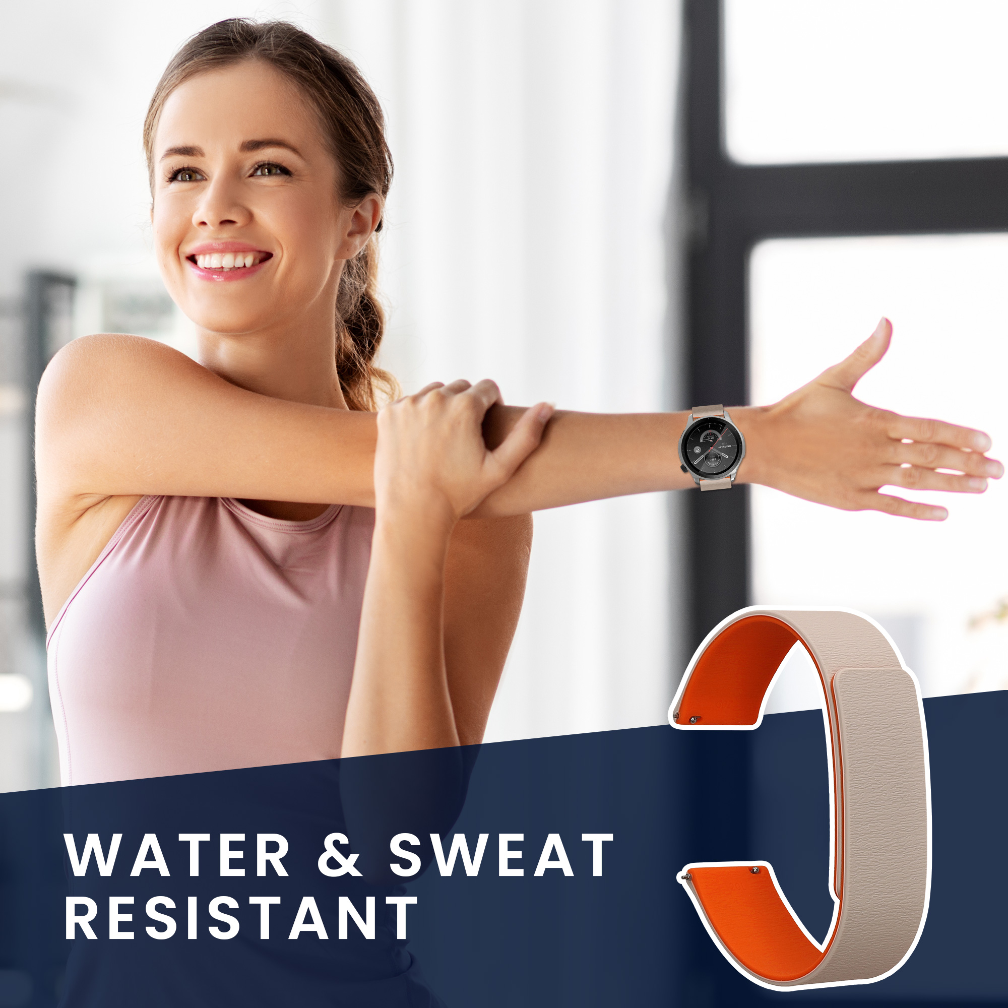 Řemínek 22mm Amazfit Bip 6/Bip 5 Unity/Bip 5/GTS 3/Balance 2... 22mm kwmobile TPU 21.6 cm