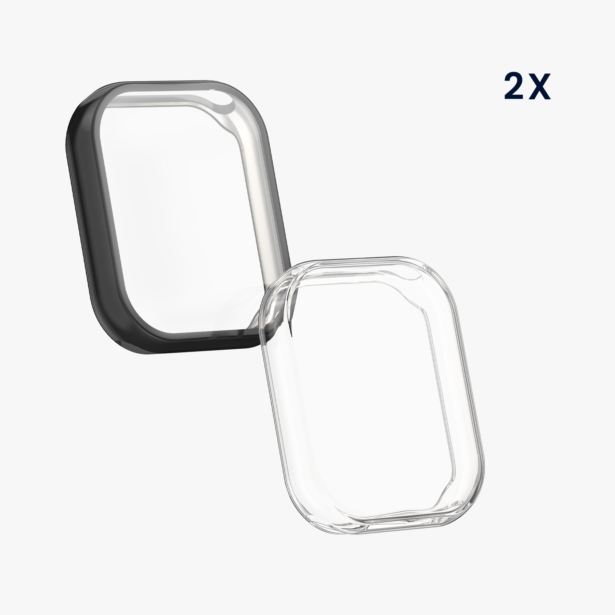 2 ks Kryt s ochranou displeje kwmobile Xiaomi Mi, transparentní / černá