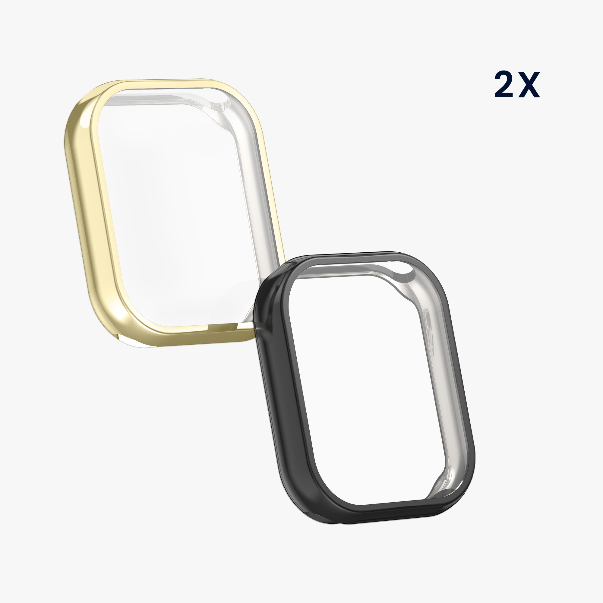 2 ks Kryt s ochranou displeje kwmobile Xiaomi Mi, černá / zlatá