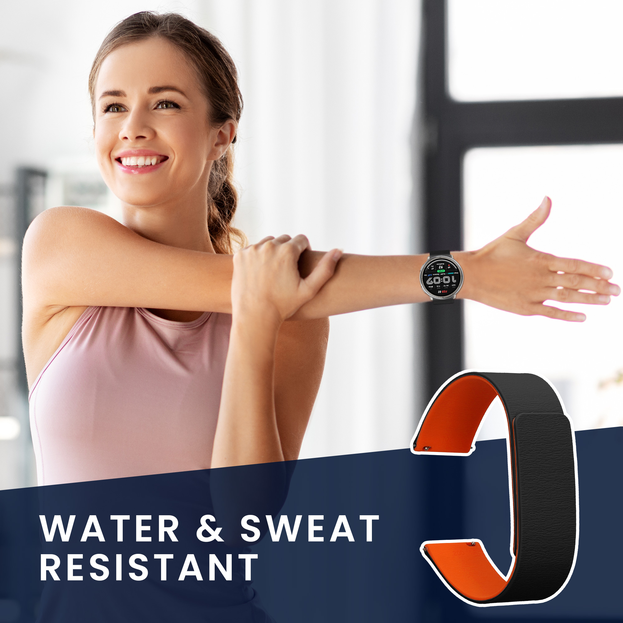 Řemínek 20mm Amazfit Active 2/2 Square/Active Edge/Bip 3/GTS... 20mm kwmobile TPU 21.6 cm