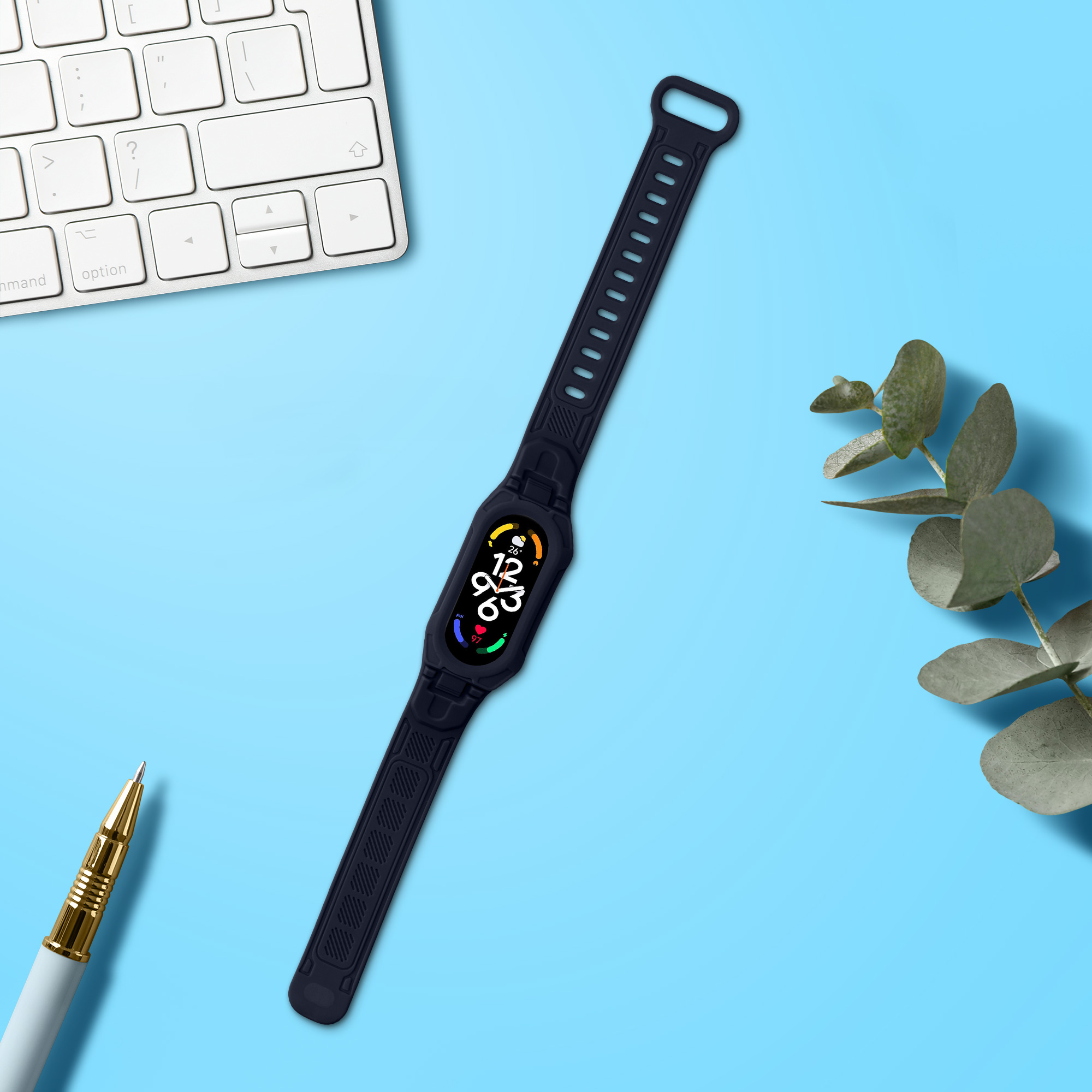 Řemínek Xiaomi Smart Band 10 / Smart Band 9 / 8 7 6 5 4 3 kwmobile - tmavě modrá