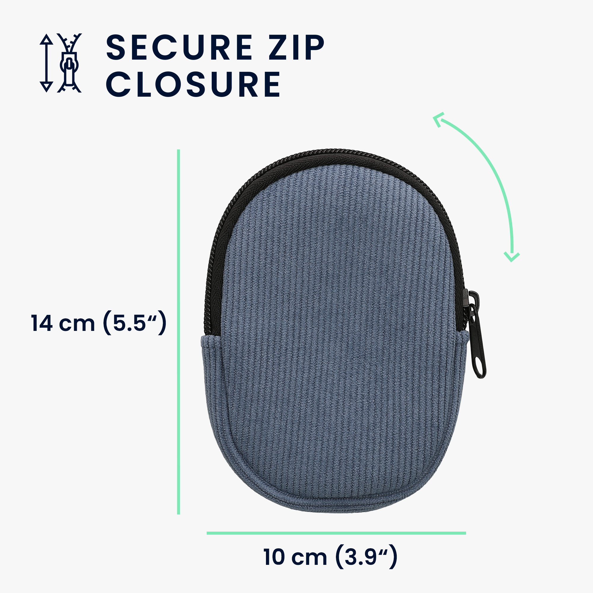 Kwmobile Pouzdro na myš Logitech MX ANYWHERE 3 / ANYWHERE 3S Carry vintage modrá
