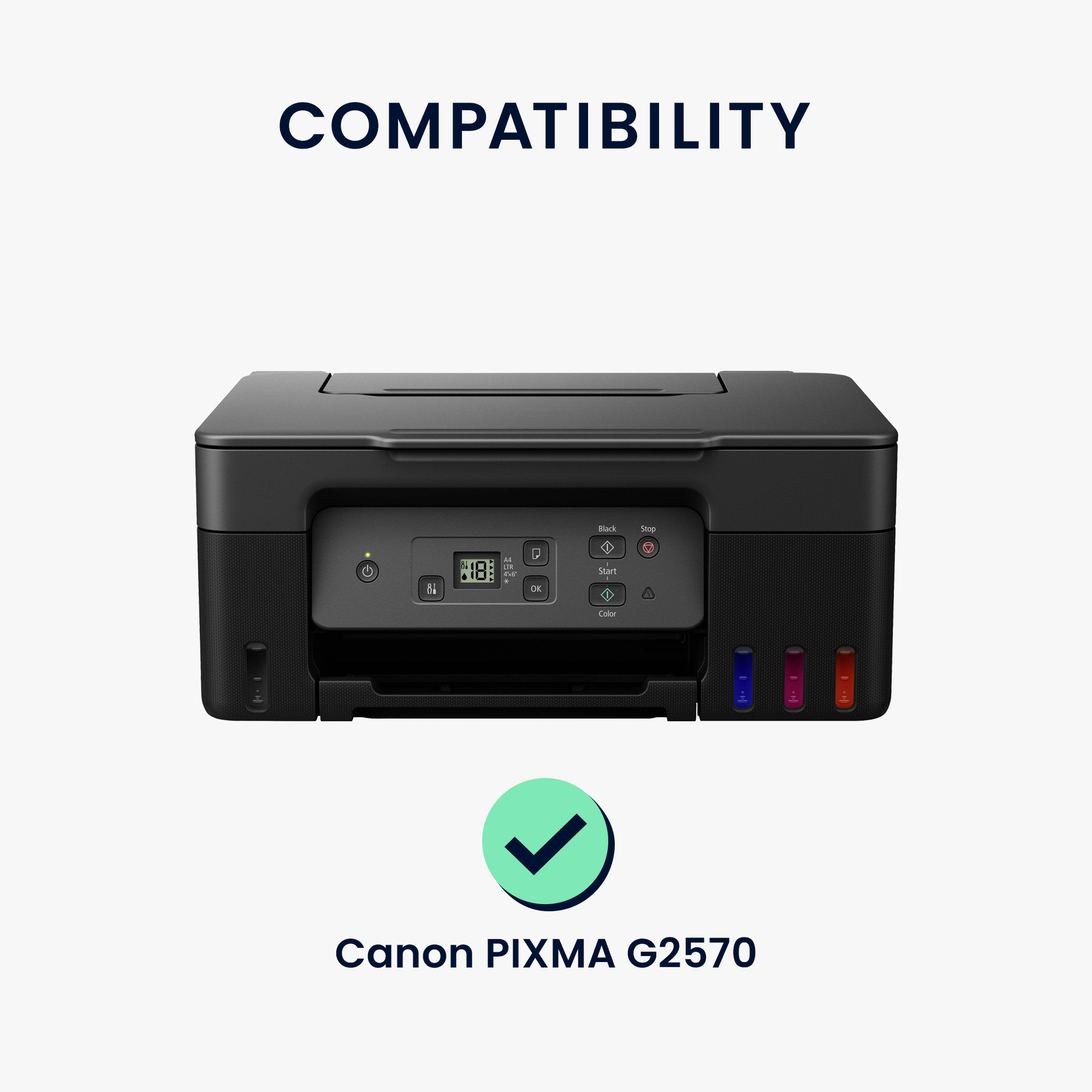 Ochranný obal Canon PIXMA G2570 kwmobile světle šedé
