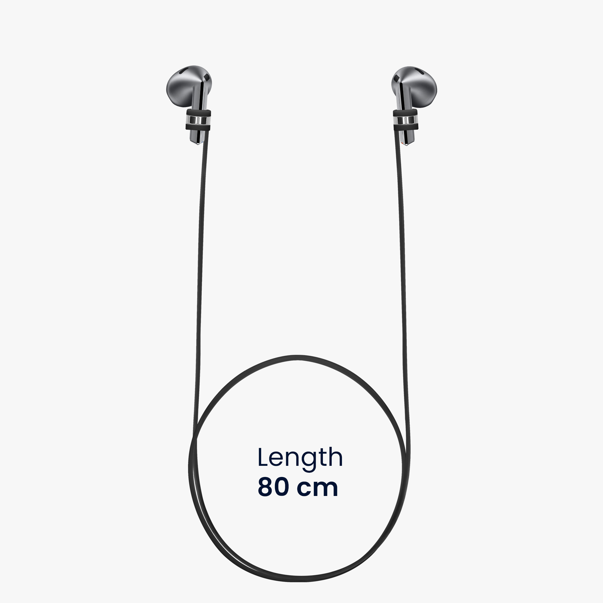 Šňůrka na sluchátka Samsung Galaxy Buds 3 / Soundcore P20i / Wave Beam / Fun Air Pro 4 kwmobile černý