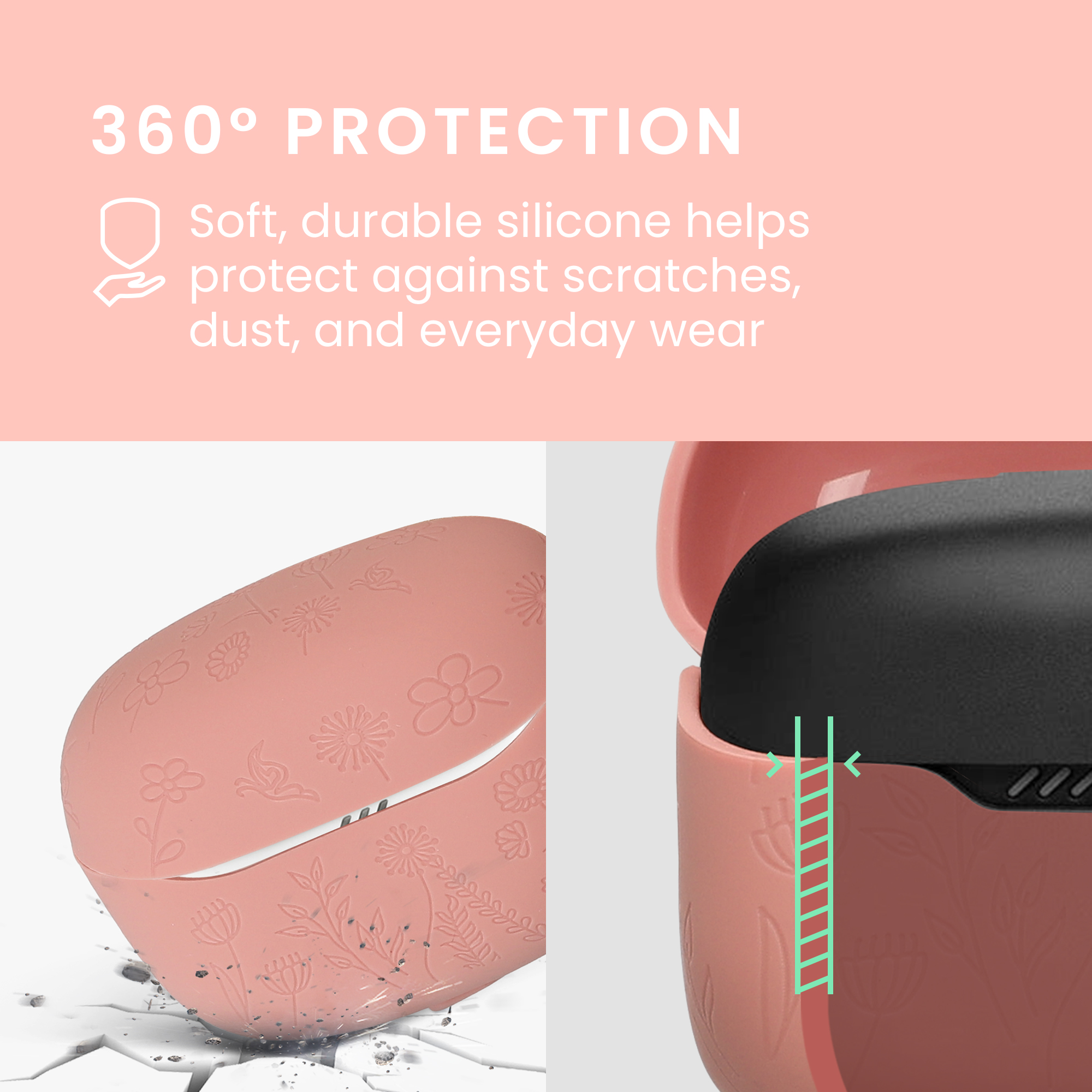 Pouzdro na sluchátka kwmobile pro JBL Tune Beam 2 - embosovaný vzor
