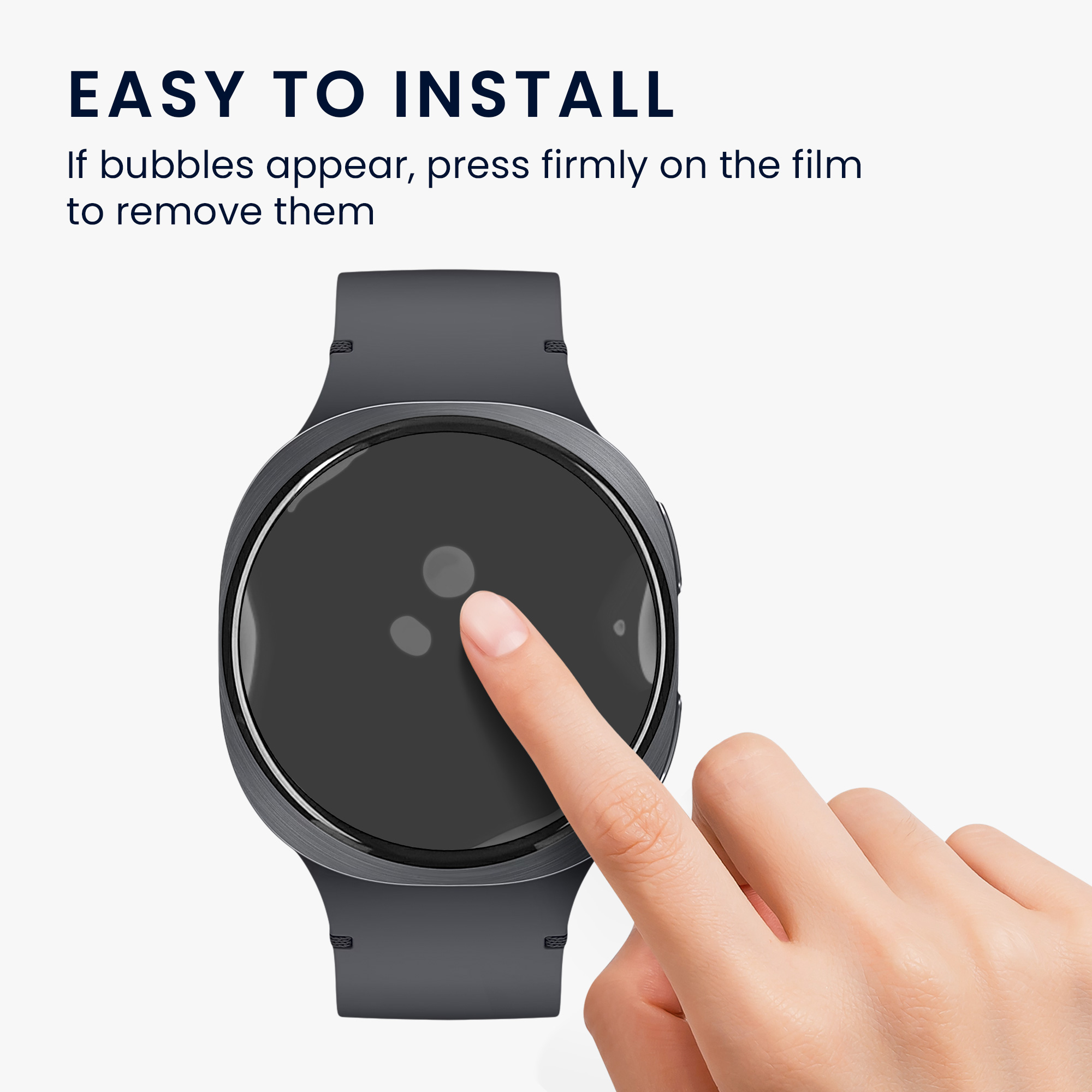 2x Ochranná fólie na hodinky Galaxy Watch 8 (40mm) kwmobile anti-fingerprint