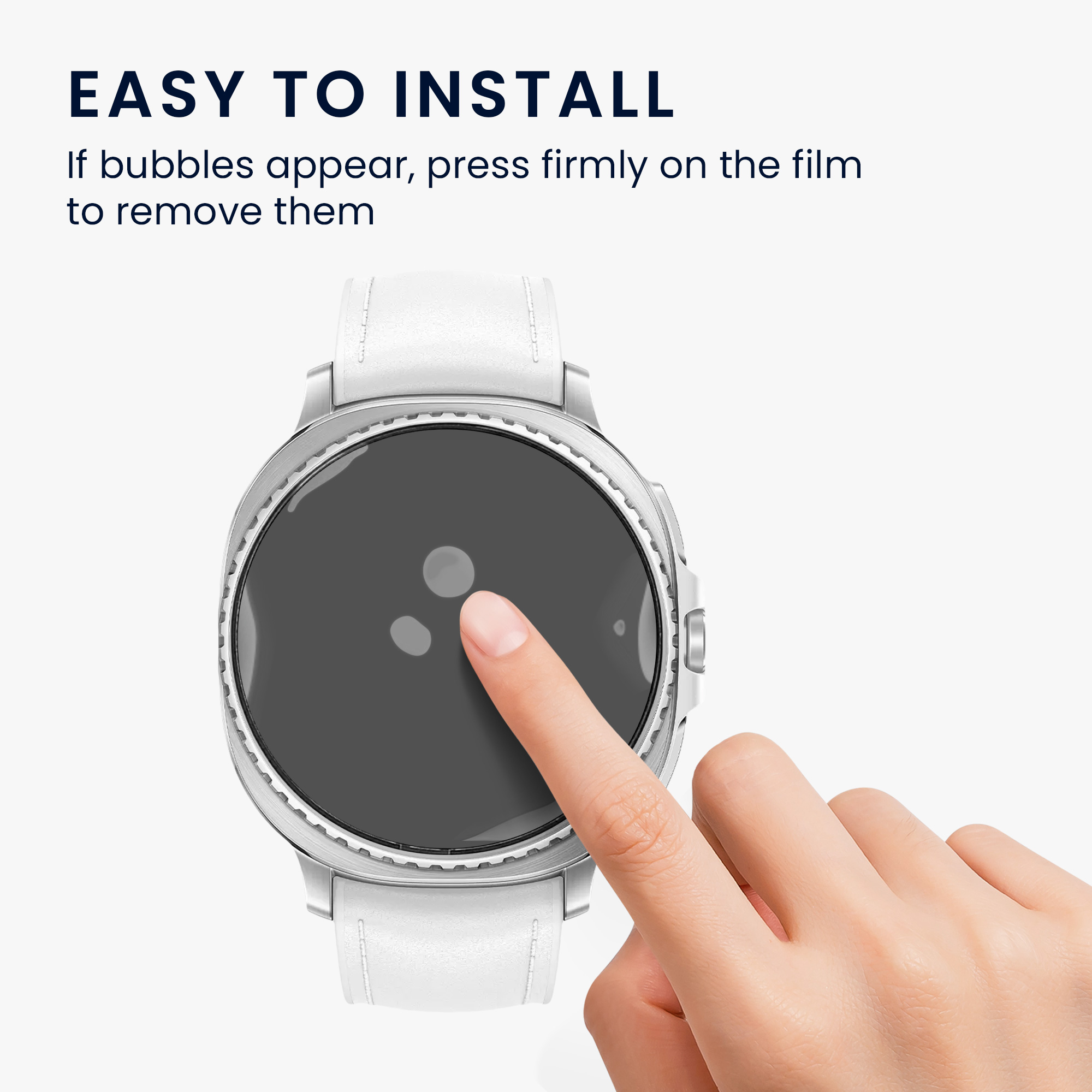 2x Ochranná fólie na hodinky Galaxy Watch 8 Classic (47mm) kwmobile anti-fingerprint