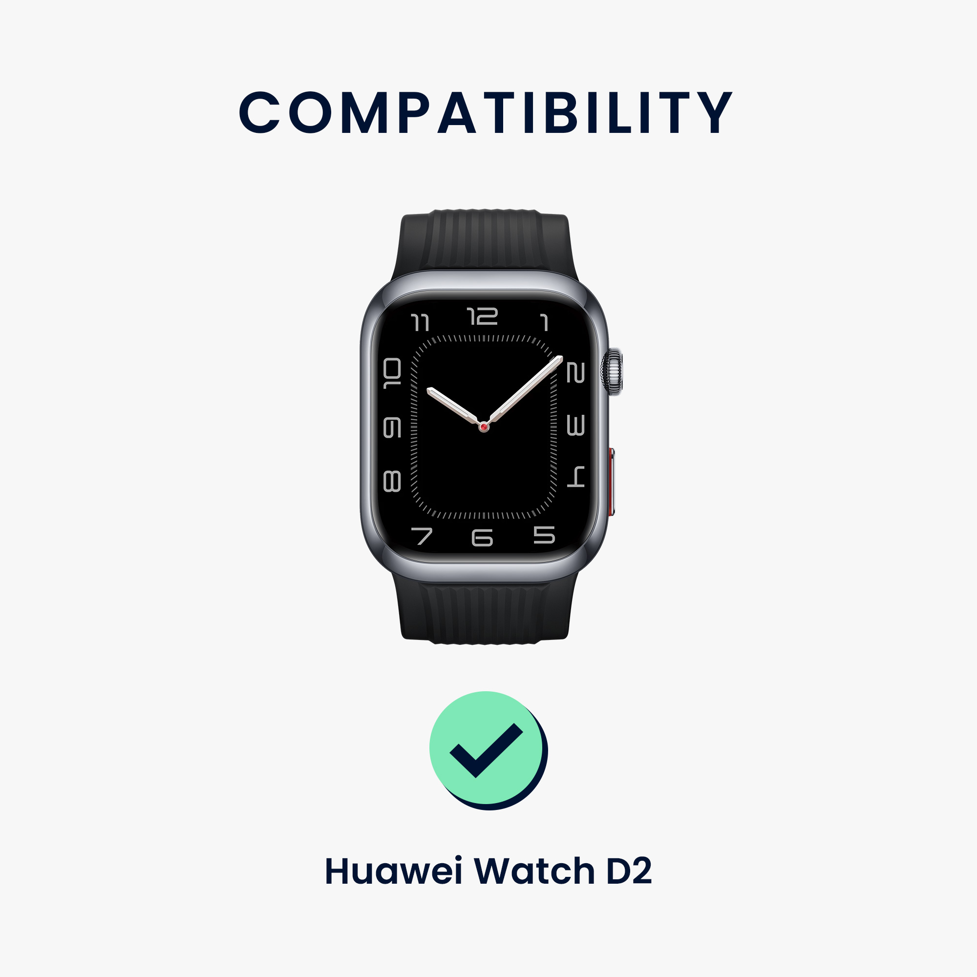 Nylonový řemínek Huawei Watch D2 sada 2 ks tmavě šedá/pudrová růžová kwmobile