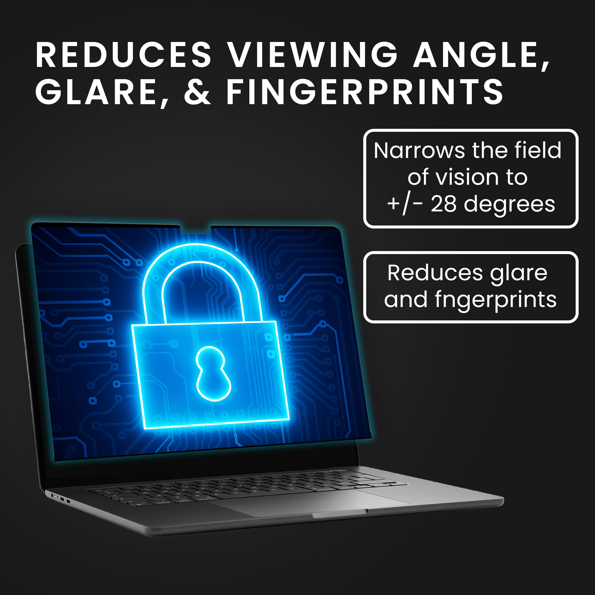 Privacy fólie na notebook kwmobile pro Apple Macbook Air 15 M3 2024 A3114 / M2 A2941