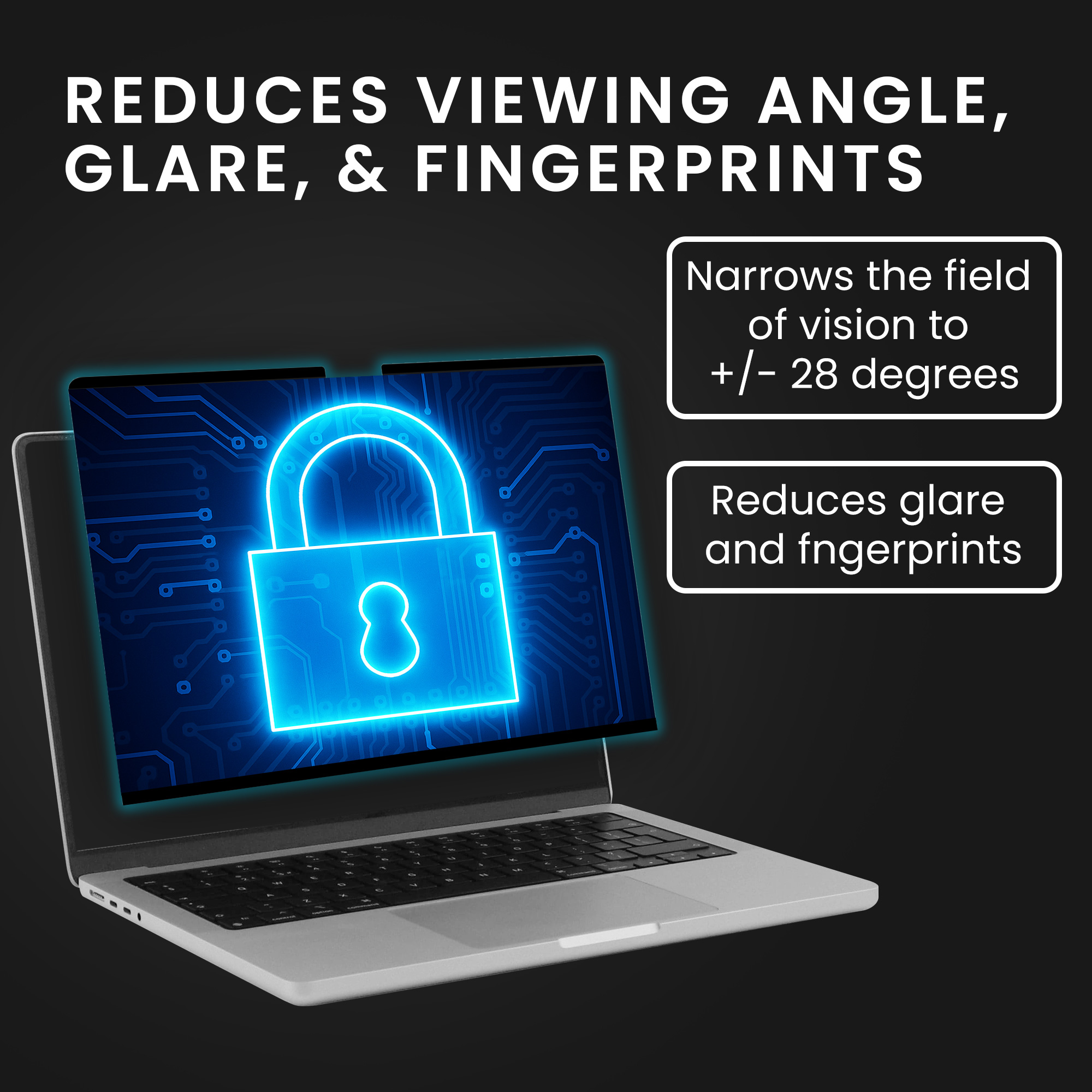 Privacy fólie na notebook kwmobile pro Apple Macbook Air 15 M4 2025 A3241