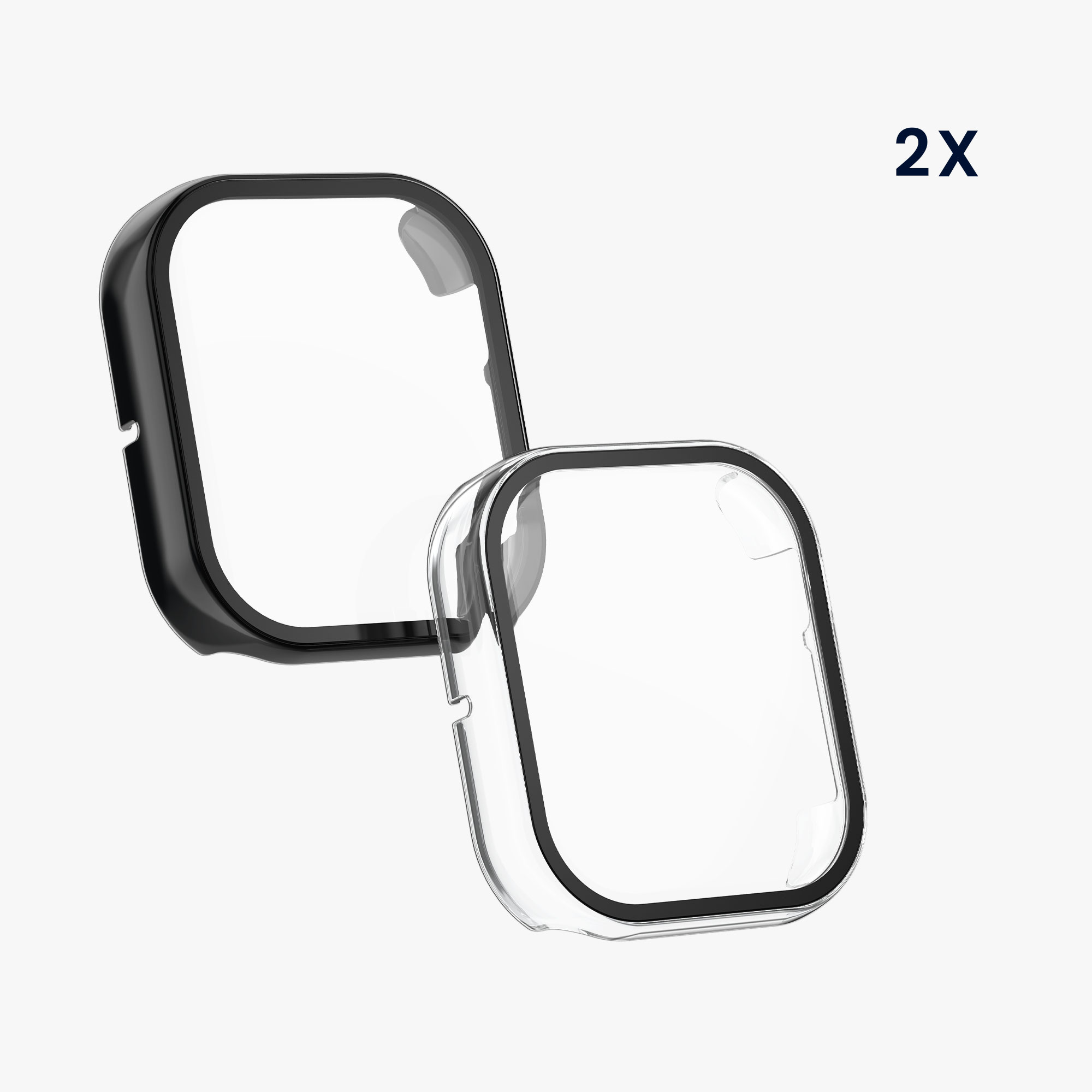 Kryt s ochranným sklem kwmobile pro HONOR Watch 5 - 2 ks - transparentní / černá