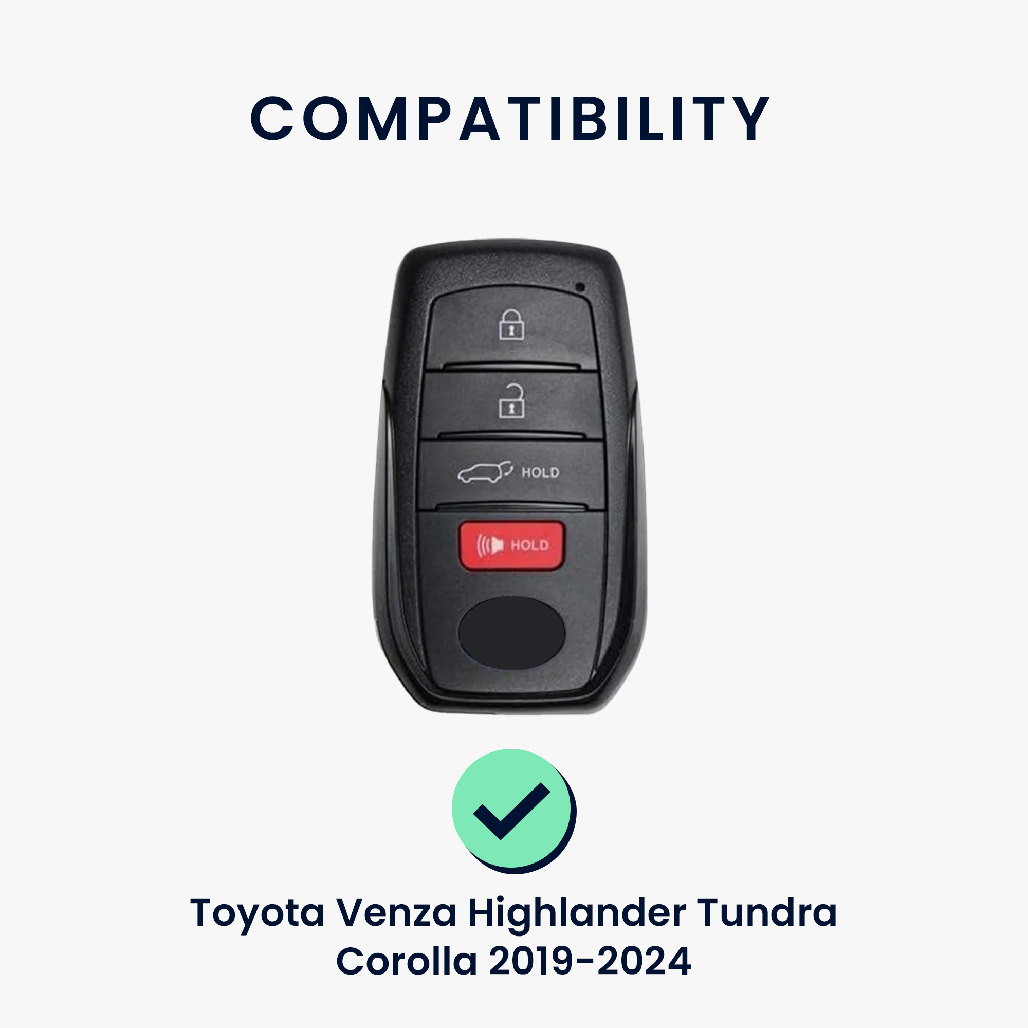 Pouzdro na klíč od auta Toyota Venza Highlander Tundra Corolla 2019-2024 kwmobile - fialová