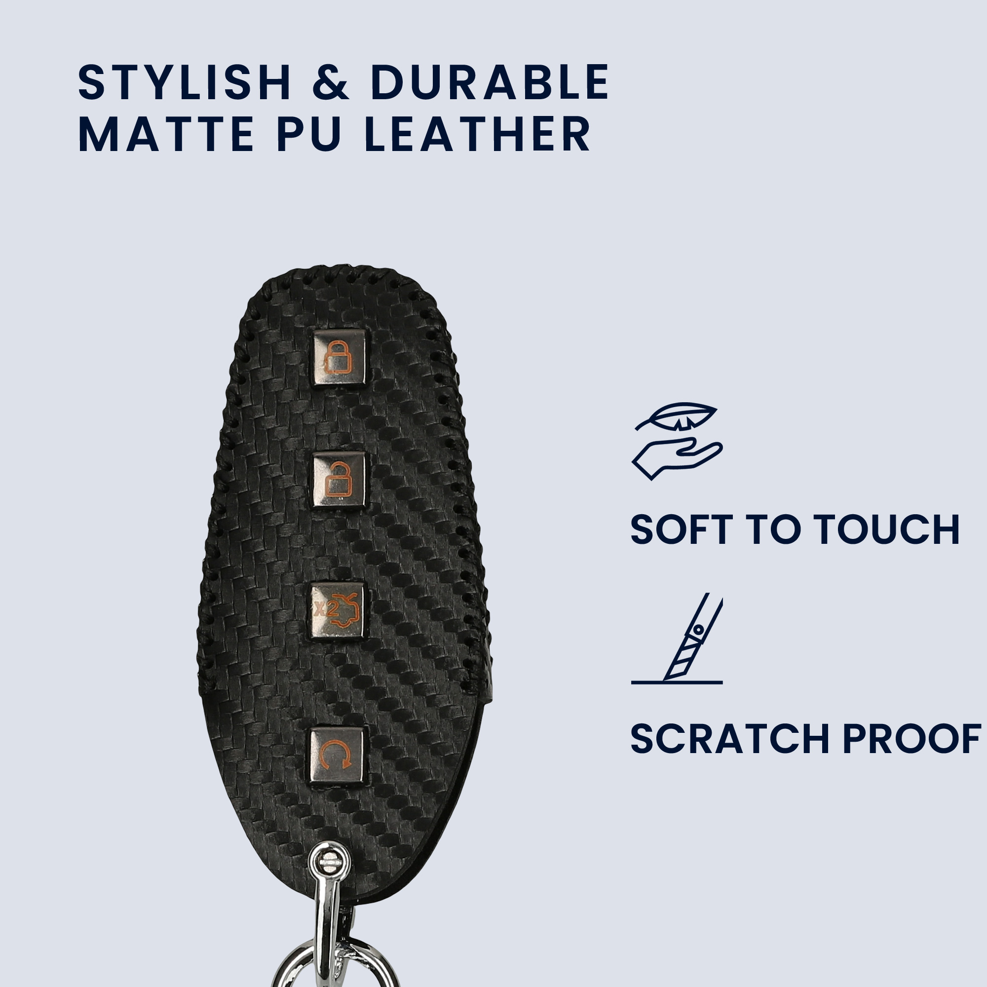PU pouzdro na klíč od auta BYD Atto 3/Sealion/Han PU Leather