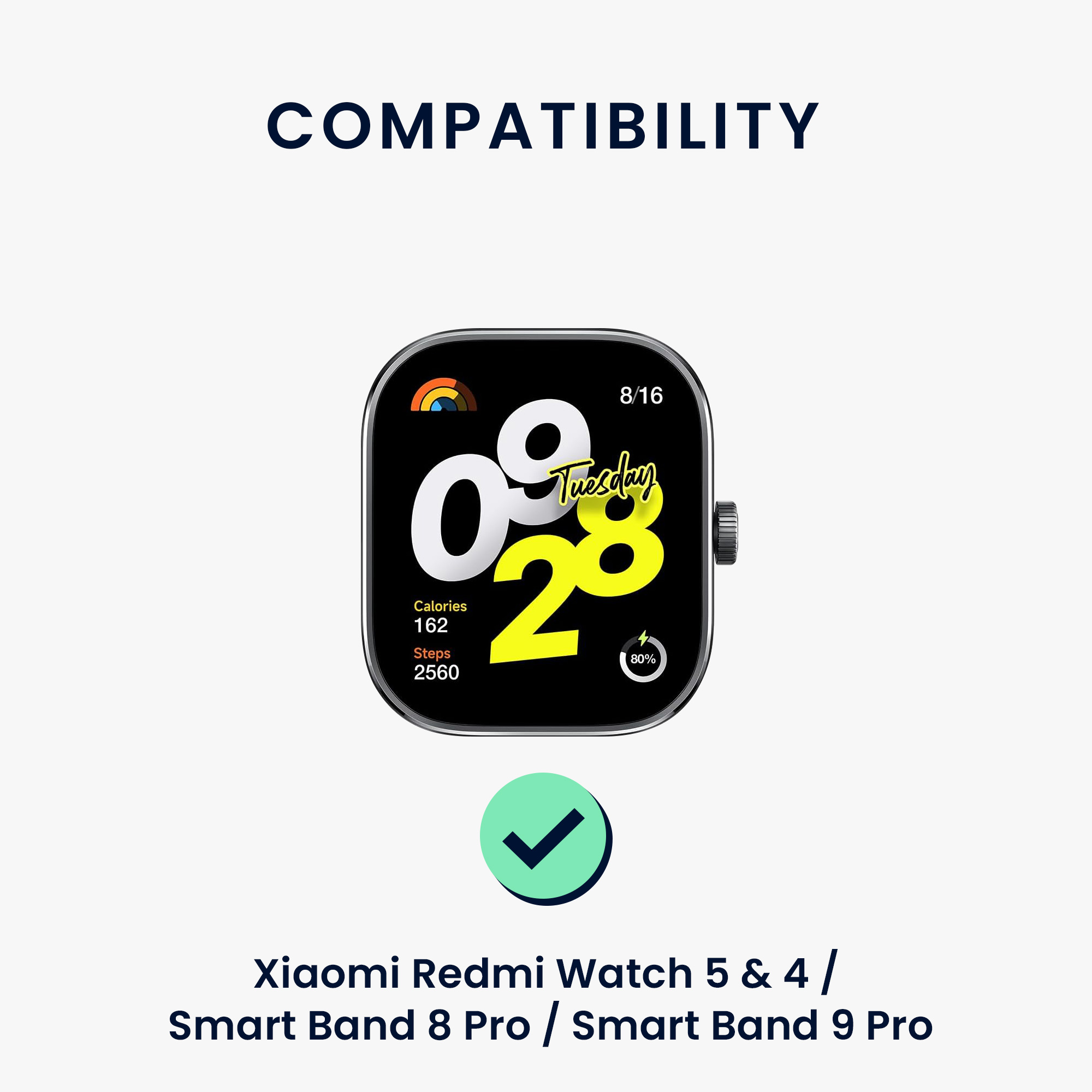 kwmobile řemínek k hodinkám Redmi Watch 5 & 4 / Smart - hnědá / černá