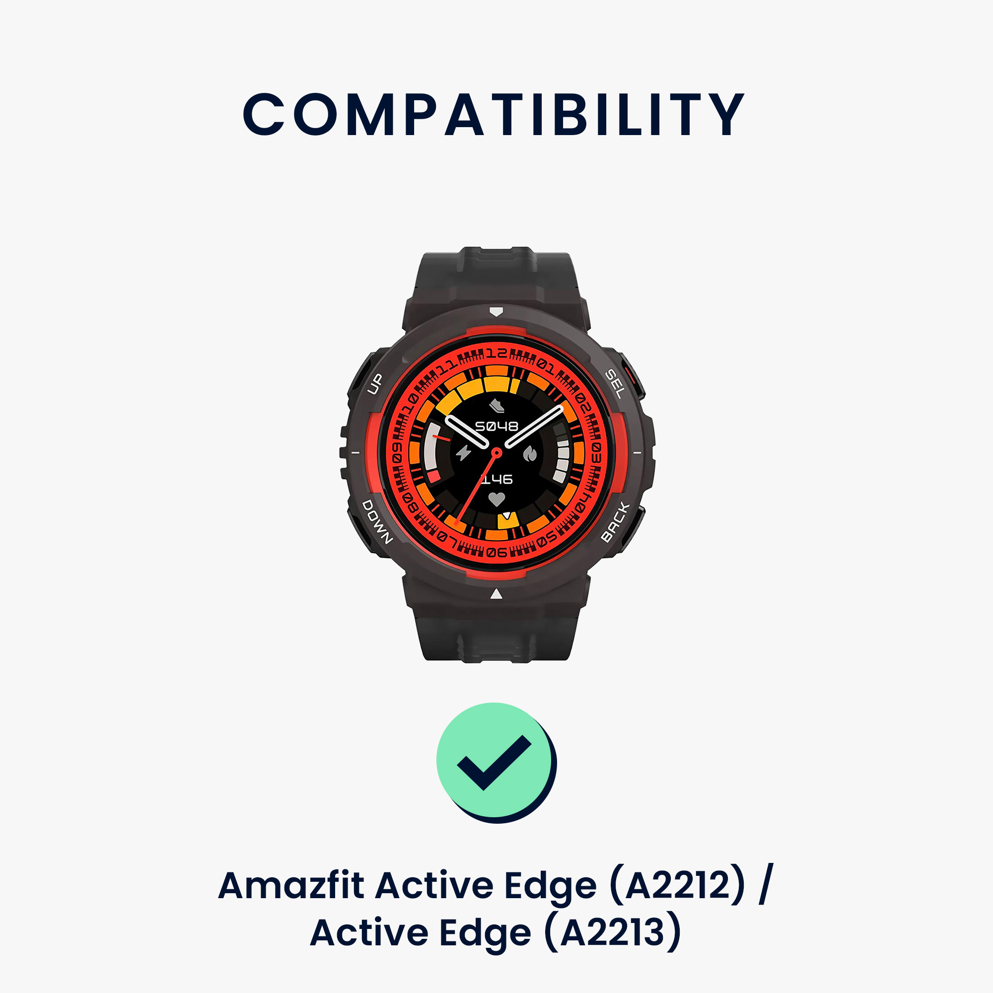 Řemínek pro Amazfit Active Edge (A2212) / Active Edge (A2213) kwmobile - černá